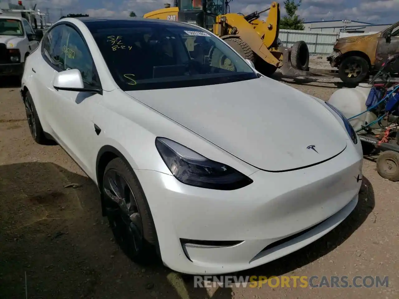 1 Фотография поврежденного автомобиля 5YJYGDEF6MF261711 TESLA MODEL Y 2021