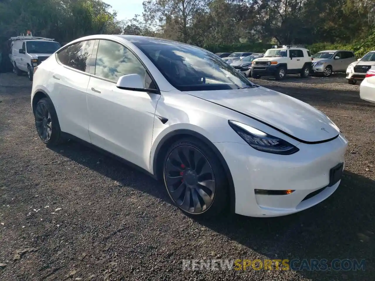 4 Фотография поврежденного автомобиля 5YJYGDEF7MF076213 TESLA MODEL Y 2021