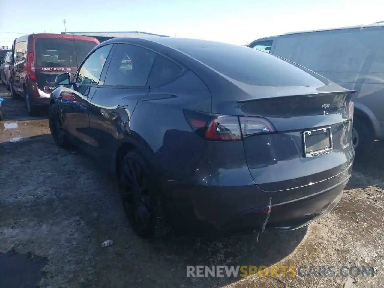 3 Photograph of a damaged car 5YJYGDEF7MF151332 TESLA MODEL Y 2021