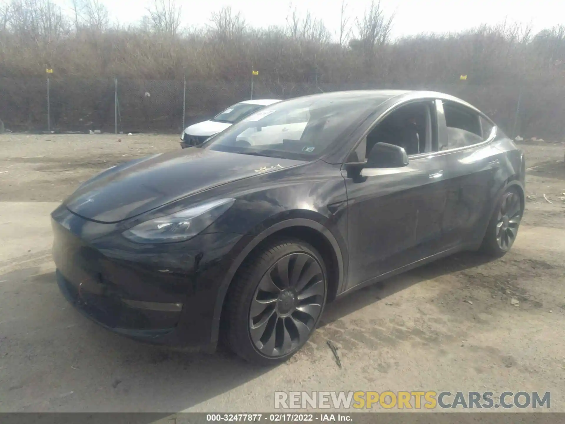 2 Photograph of a damaged car 5YJYGDEF7MF197162 TESLA MODEL Y 2021