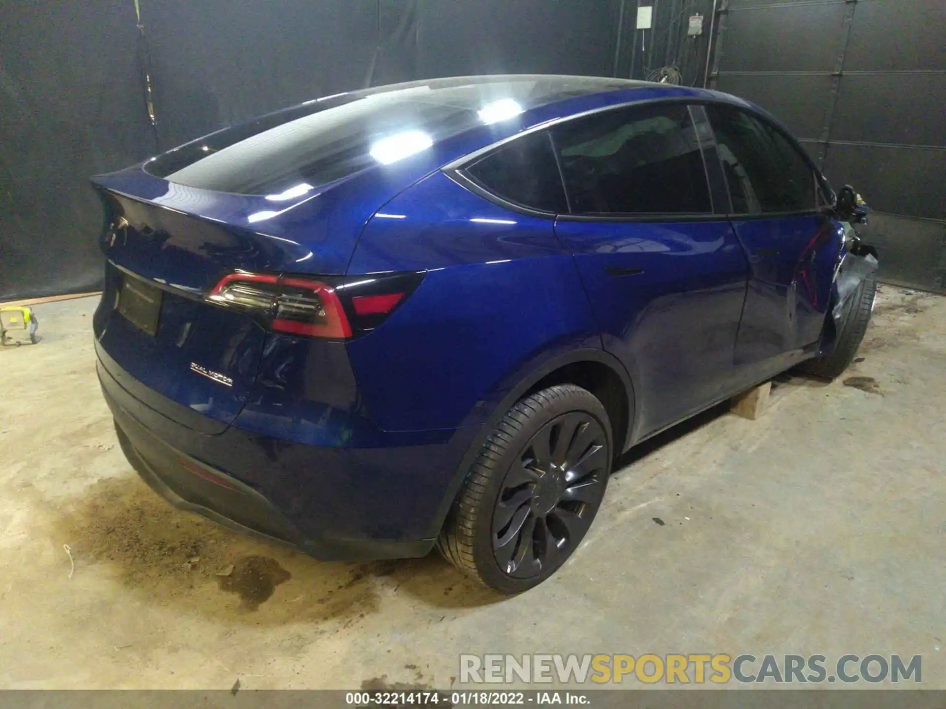 4 Фотография поврежденного автомобиля 5YJYGDEF7MF240365 TESLA MODEL Y 2021