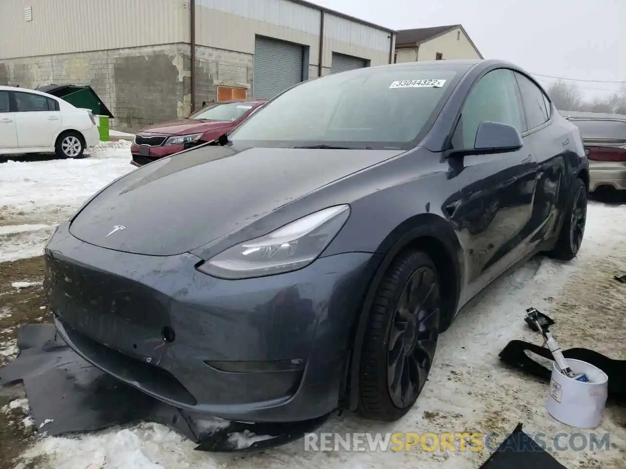 2 Фотография поврежденного автомобиля 5YJYGDEF7MF262270 TESLA MODEL Y 2021