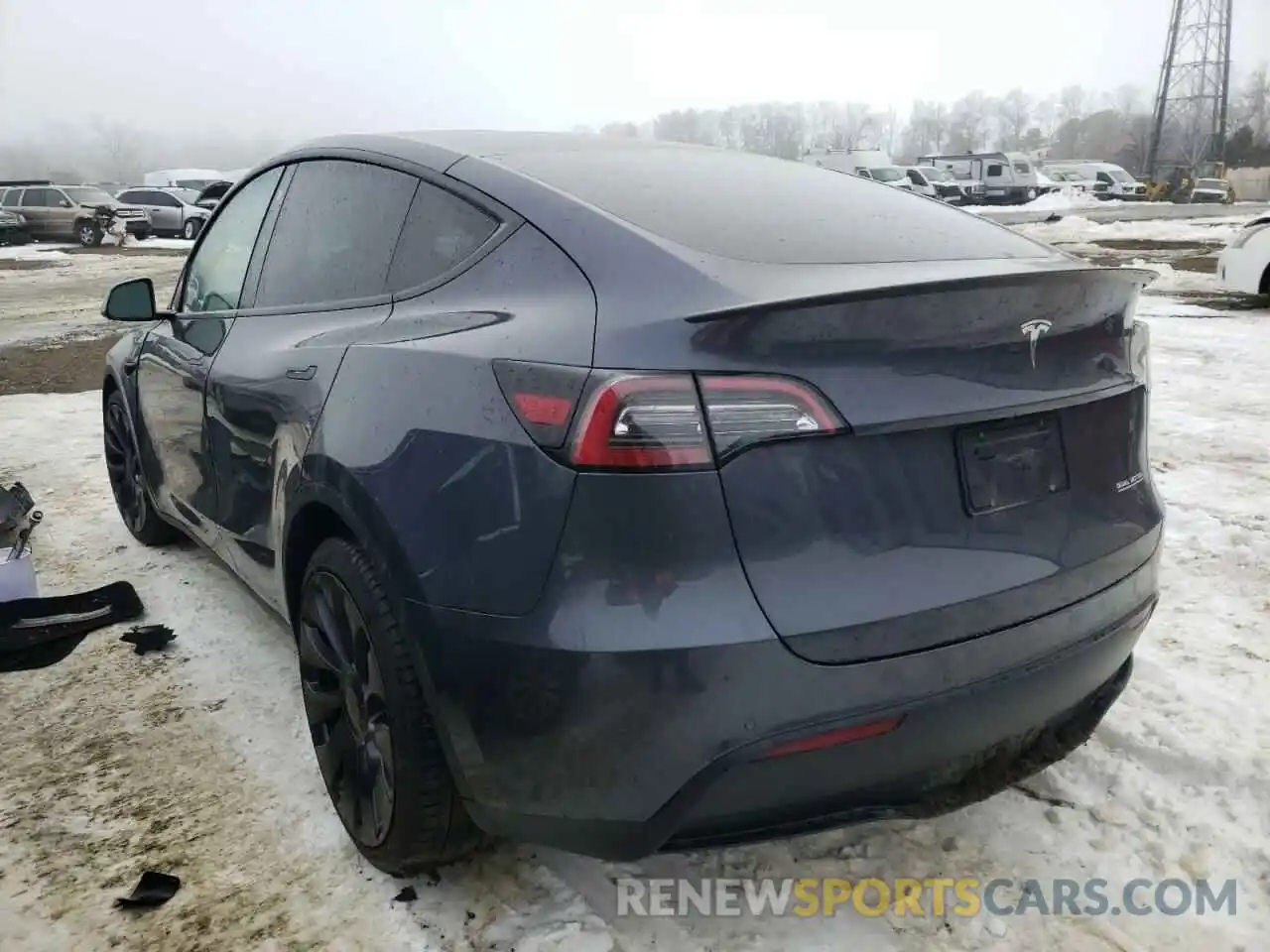 3 Фотография поврежденного автомобиля 5YJYGDEF7MF262270 TESLA MODEL Y 2021