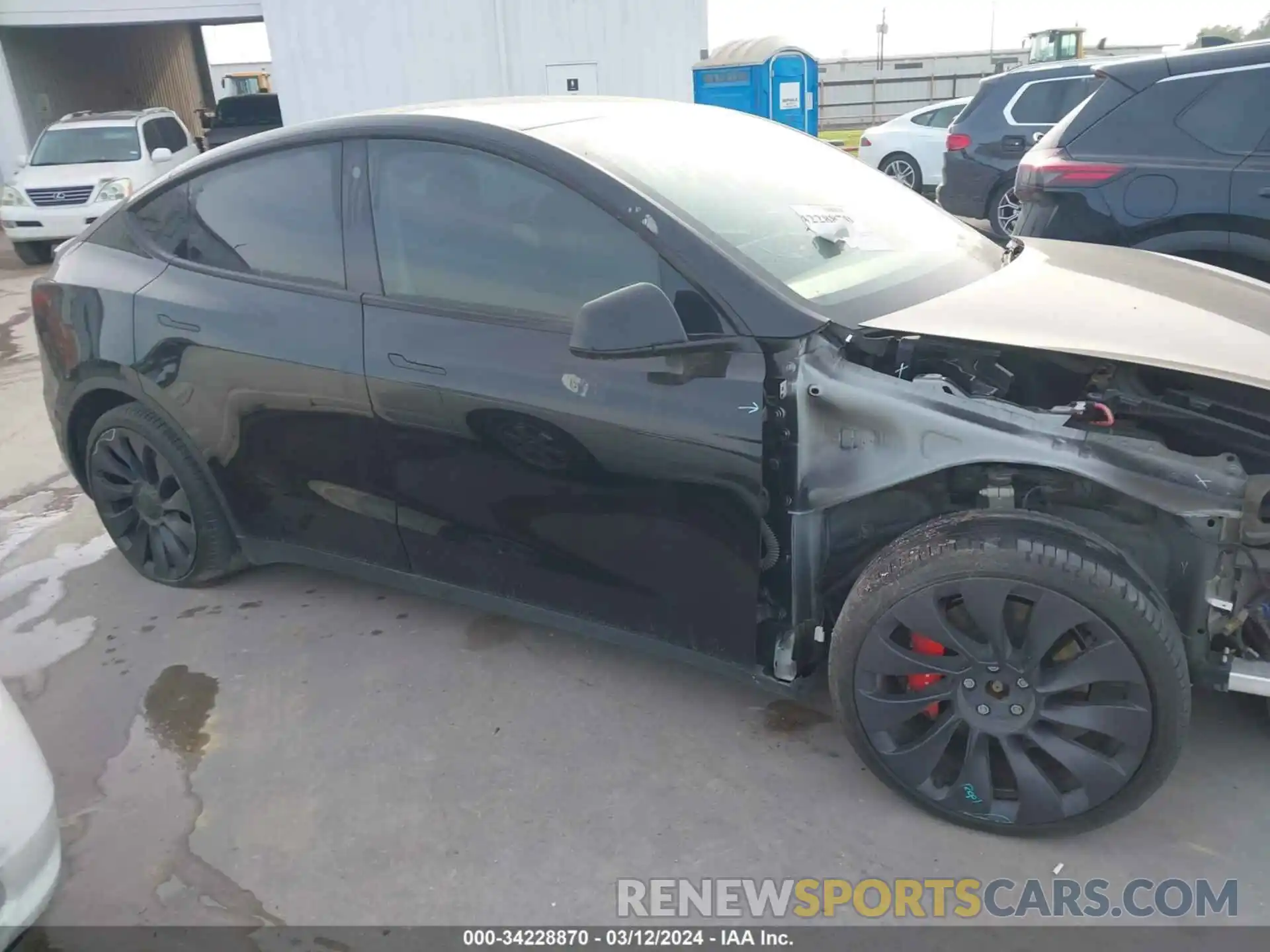 13 Photograph of a damaged car 5YJYGDEF8MF133535 TESLA MODEL Y 2021