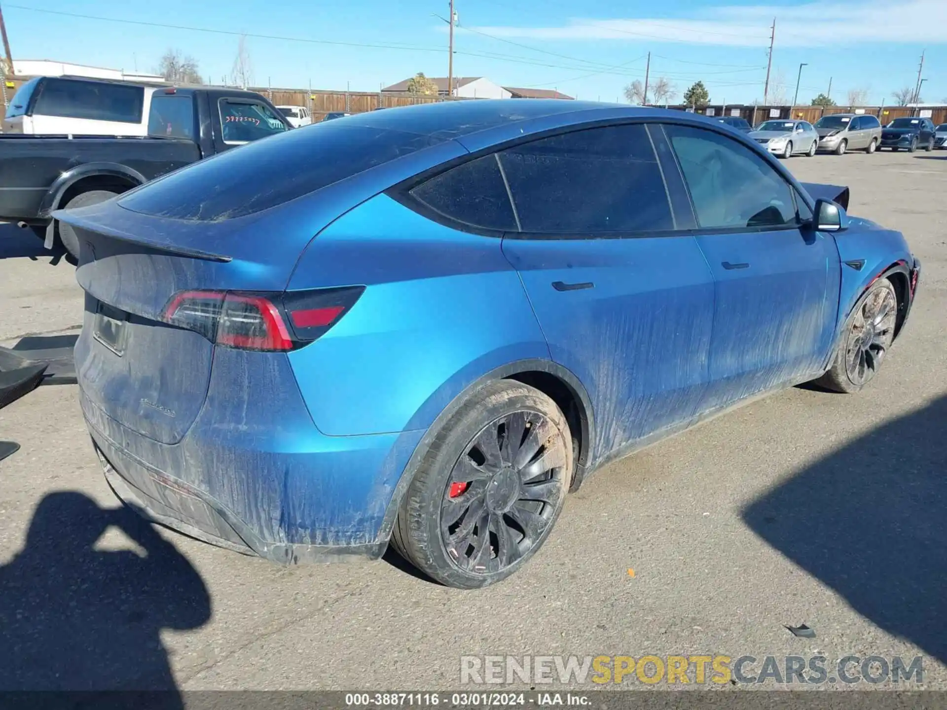 4 Фотография поврежденного автомобиля 5YJYGDEF8MF178569 TESLA MODEL Y 2021