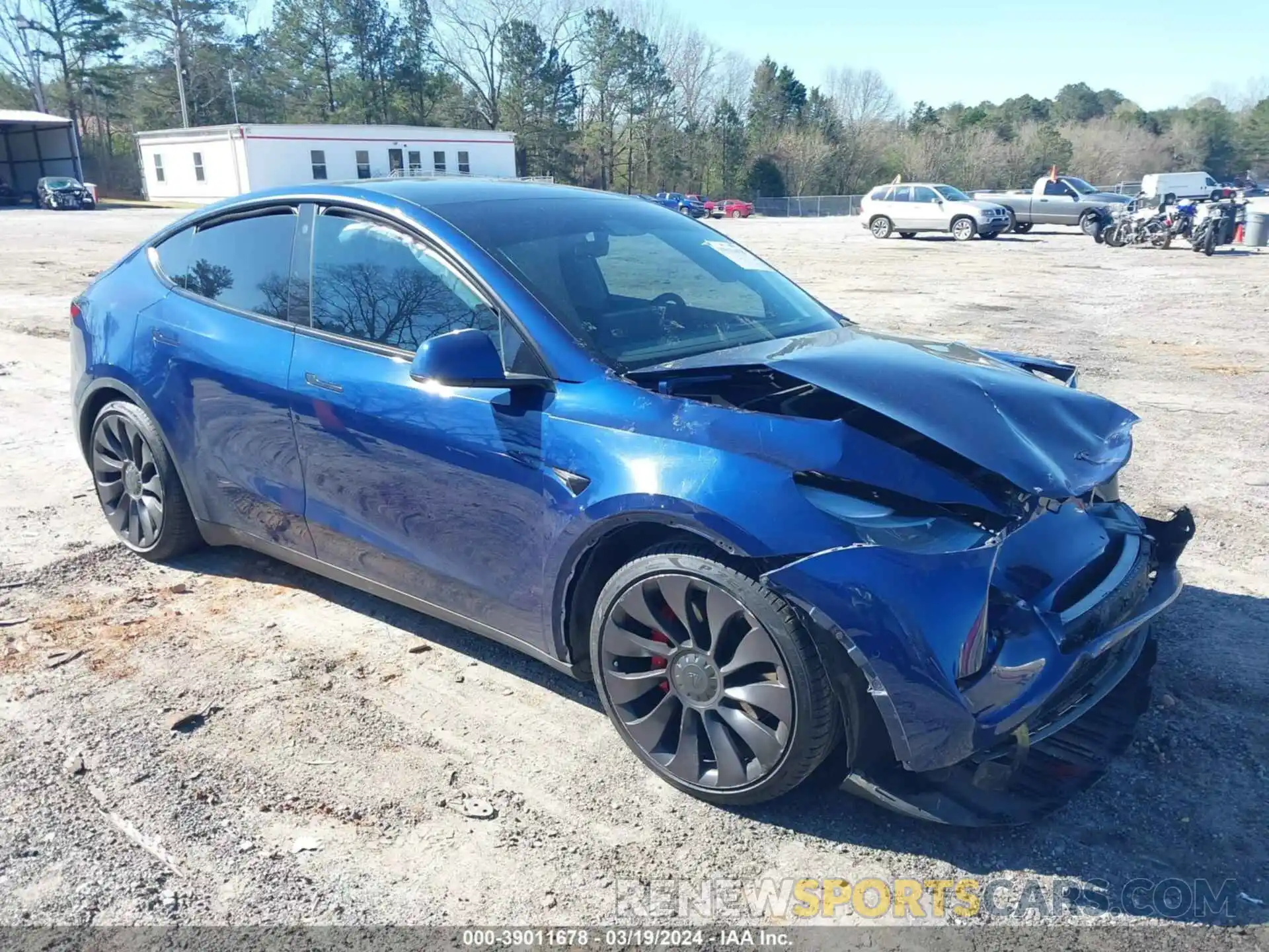 1 Photograph of a damaged car 5YJYGDEF8MF189474 TESLA MODEL Y 2021