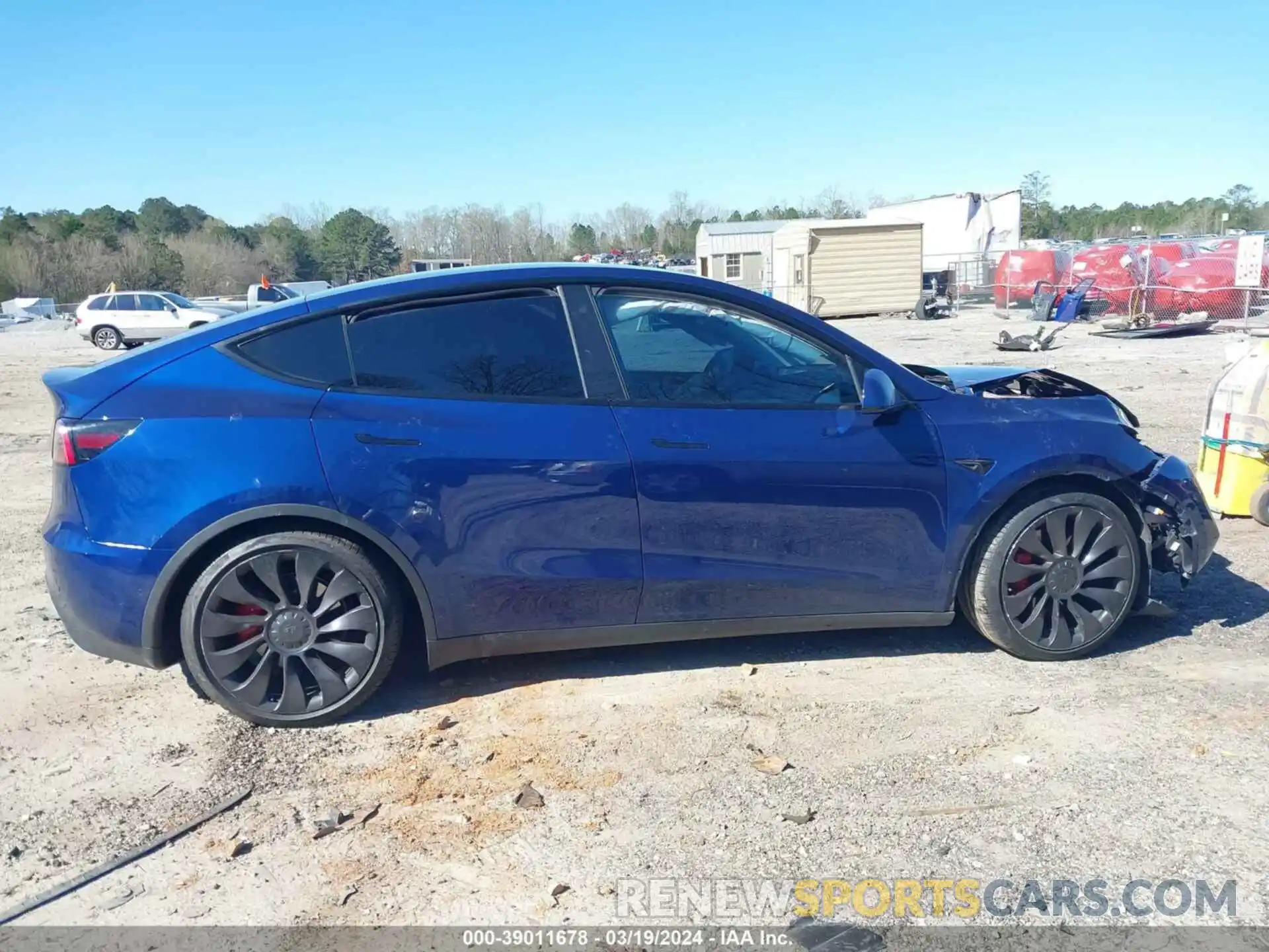 12 Photograph of a damaged car 5YJYGDEF8MF189474 TESLA MODEL Y 2021