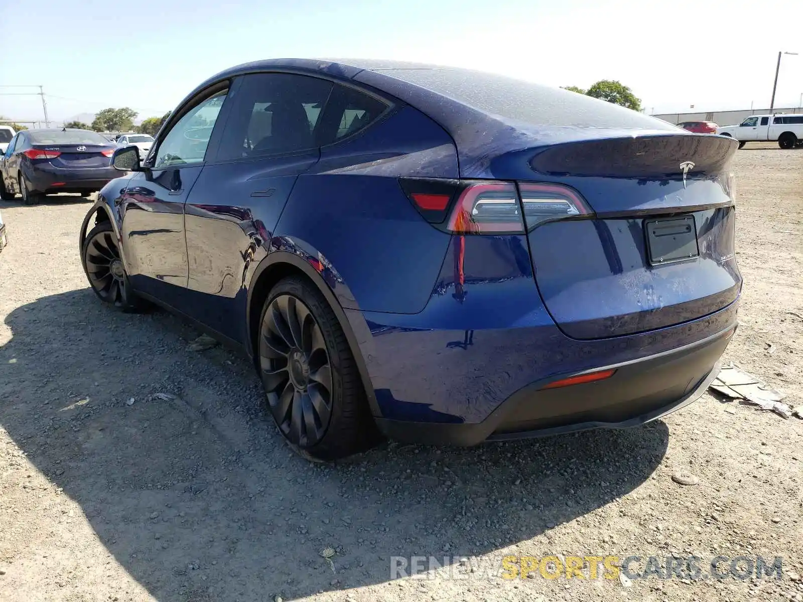 3 Фотография поврежденного автомобиля 5YJYGDEF8MF197316 TESLA MODEL Y 2021