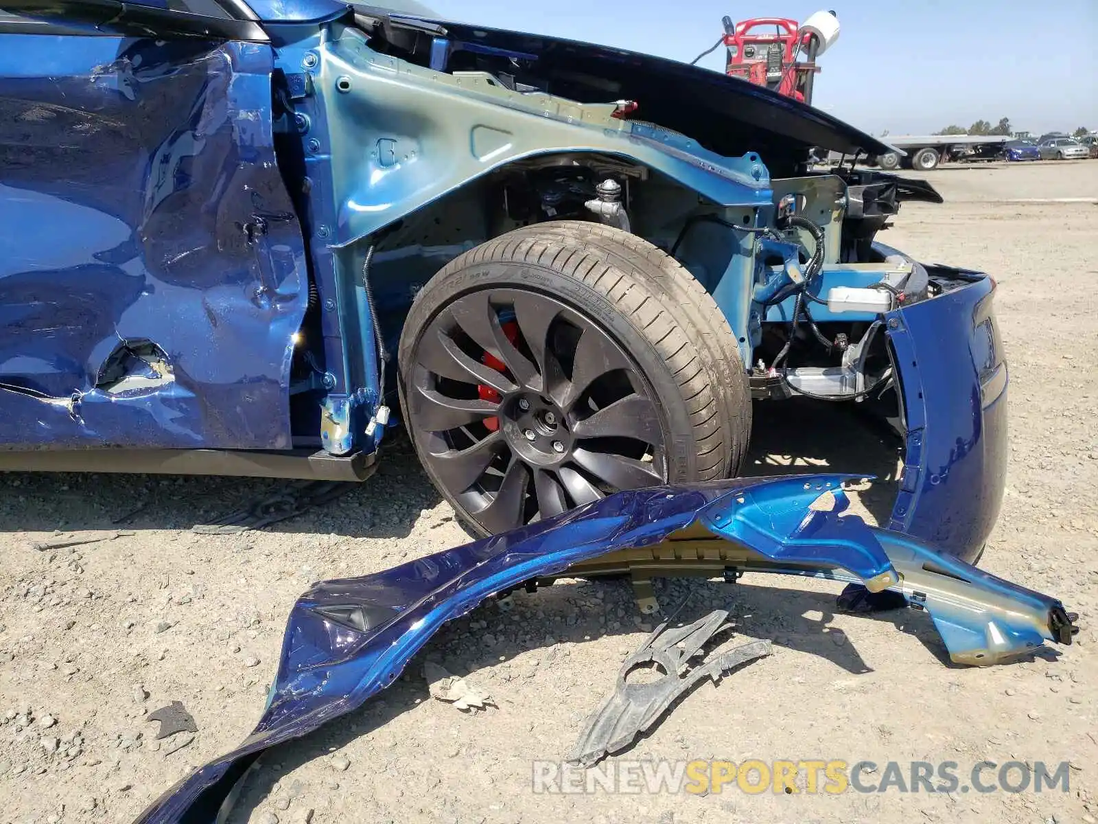 9 Photograph of a damaged car 5YJYGDEF8MF197316 TESLA MODEL Y 2021