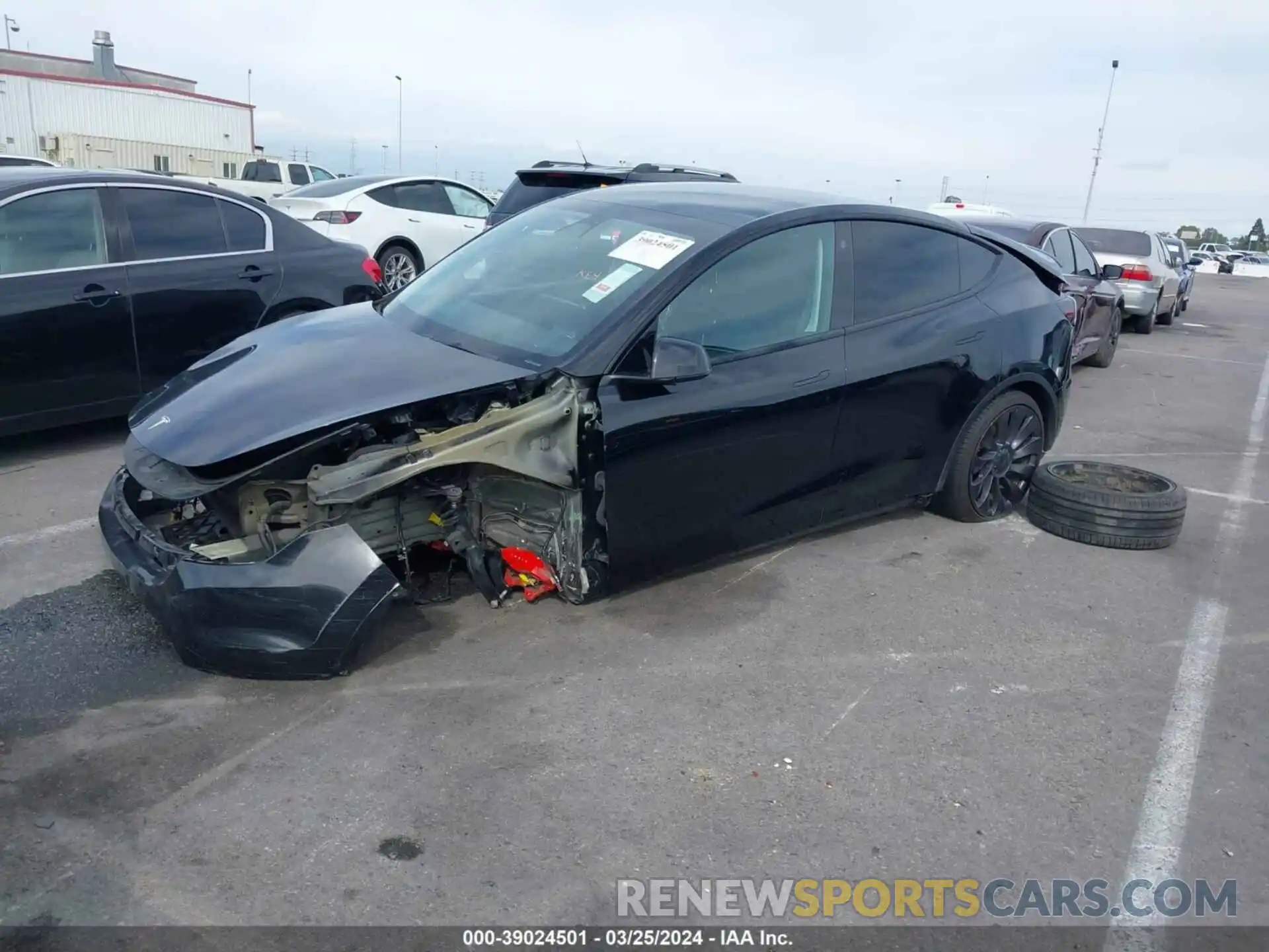 2 Photograph of a damaged car 5YJYGDEF8MF251388 TESLA MODEL Y 2021