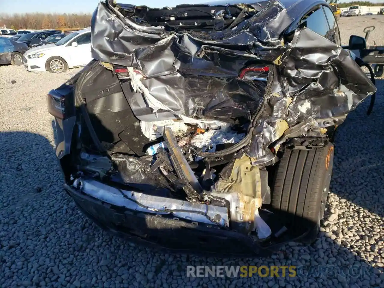 9 Photograph of a damaged car 5YJYGDEF8MF257224 TESLA MODEL Y 2021