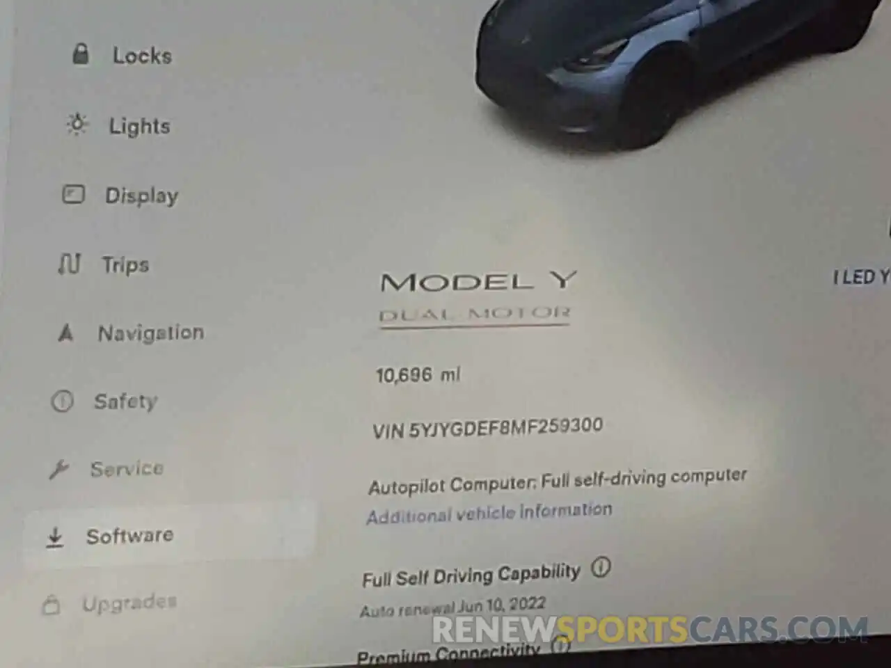 8 Photograph of a damaged car 5YJYGDEF8MF259300 TESLA MODEL Y 2021