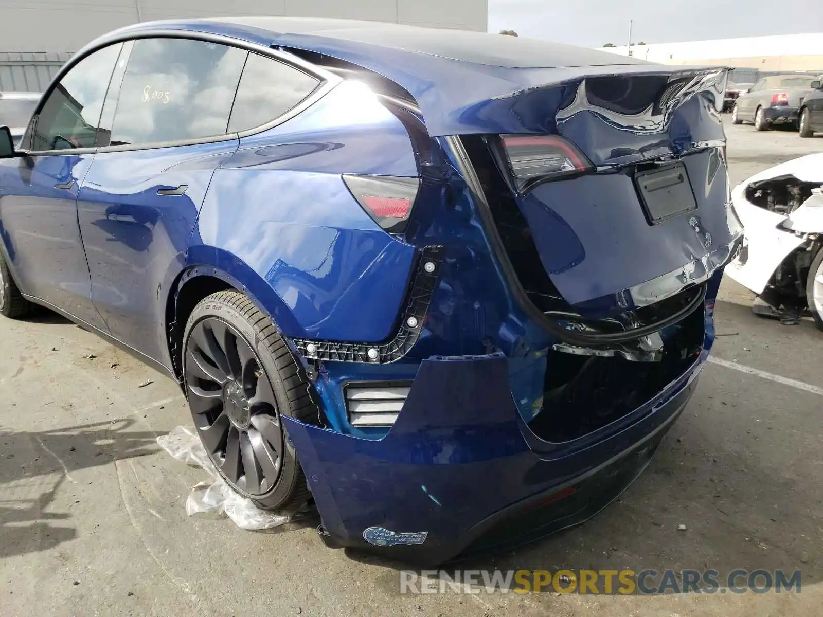 9 Photograph of a damaged car 5YJYGDEF9MF094079 TESLA MODEL Y 2021