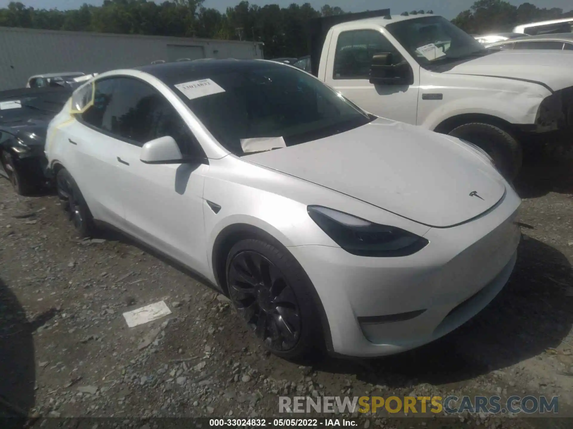 1 Photograph of a damaged car 5YJYGDEF9MF266871 TESLA MODEL Y 2021