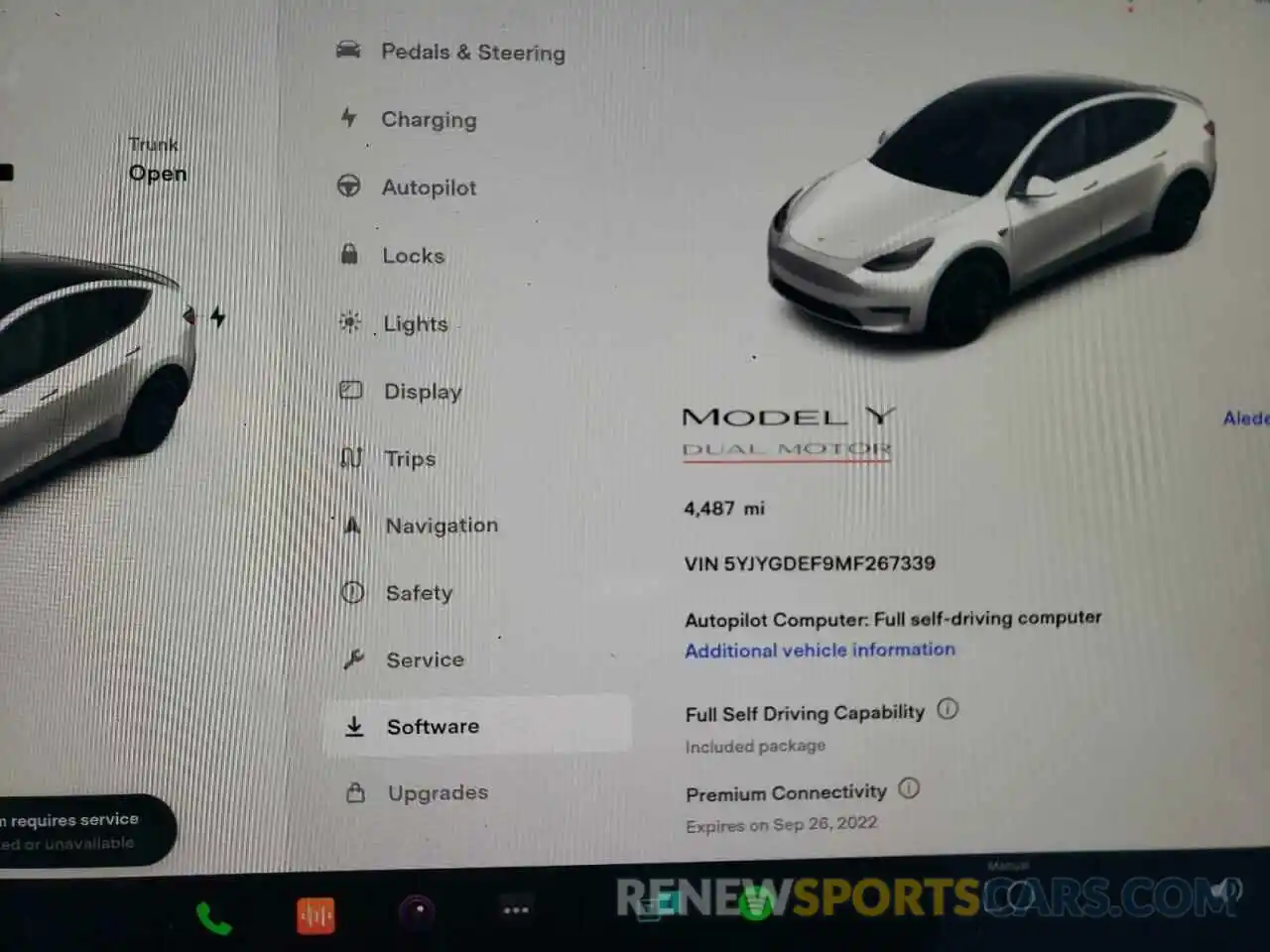 8 Photograph of a damaged car 5YJYGDEF9MF267339 TESLA MODEL Y 2021