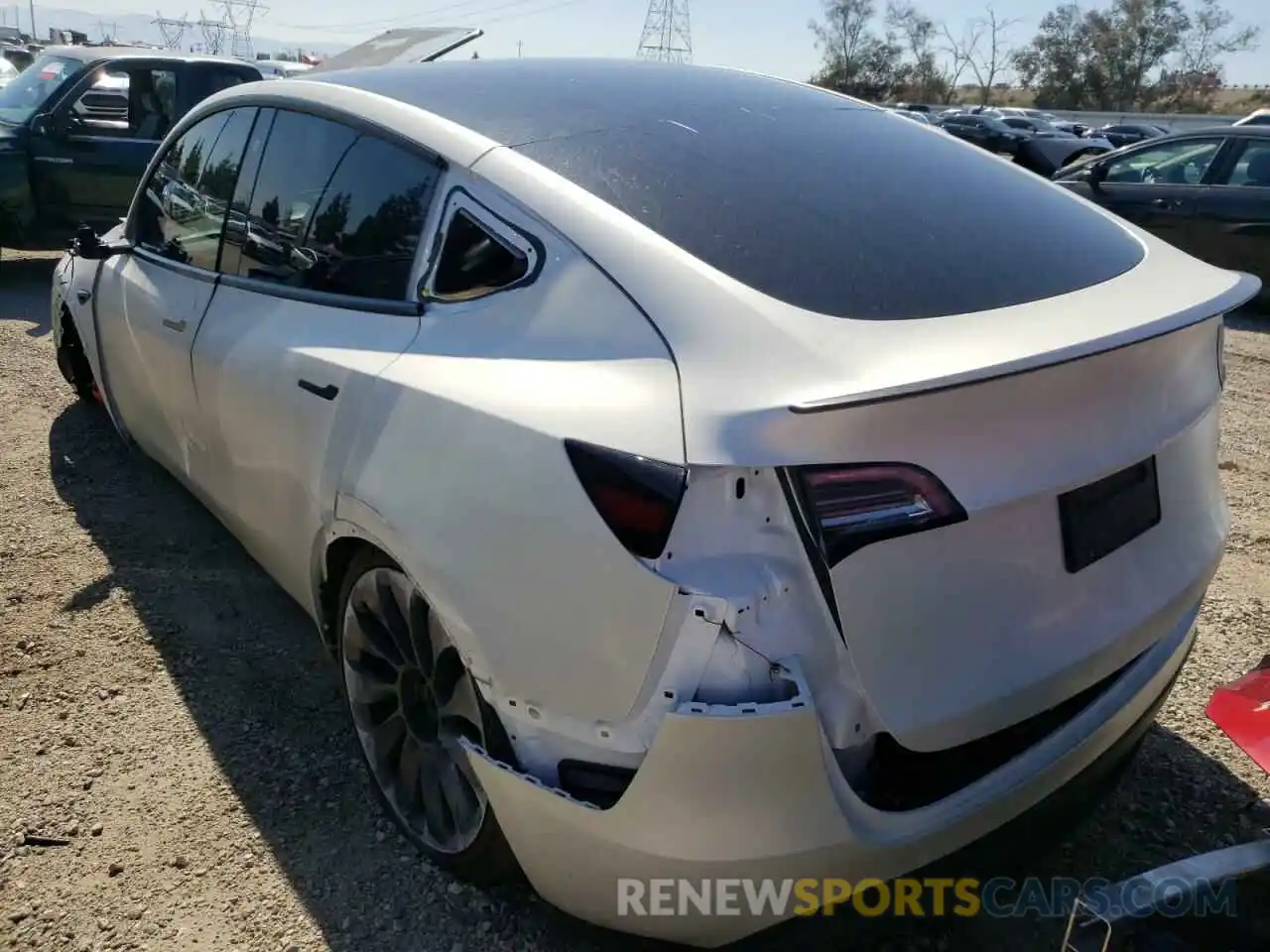 3 Photograph of a damaged car 5YJYGDEF9MF267342 TESLA MODEL Y 2021