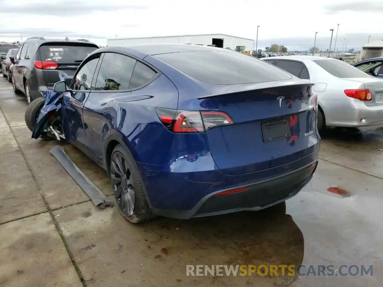 3 Photograph of a damaged car 5YJYGDEF9MF297912 TESLA MODEL Y 2021