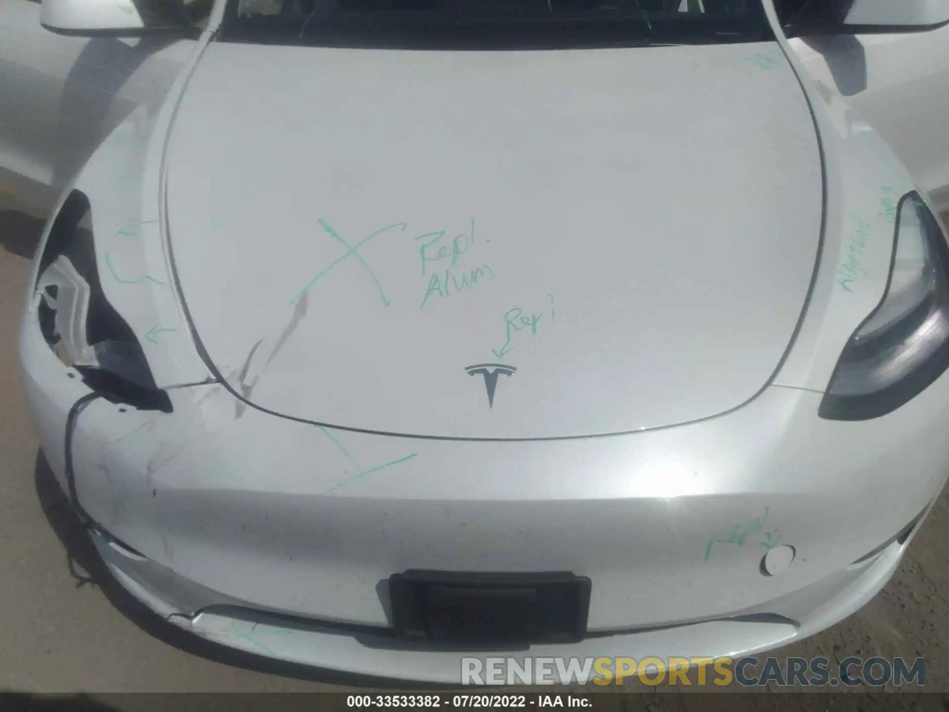 10 Photograph of a damaged car 5YJYGDEFXMF072320 TESLA MODEL Y 2021