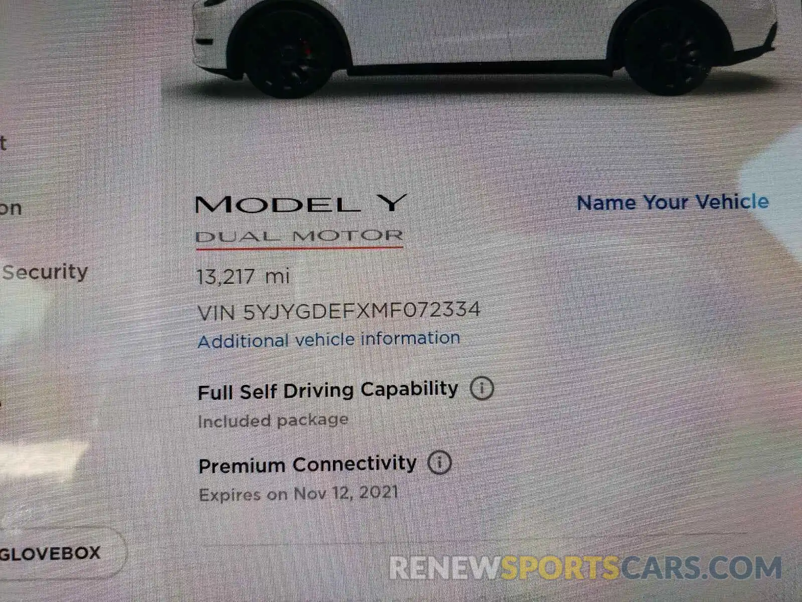 8 Фотография поврежденного автомобиля 5YJYGDEFXMF072334 TESLA MODEL Y 2021