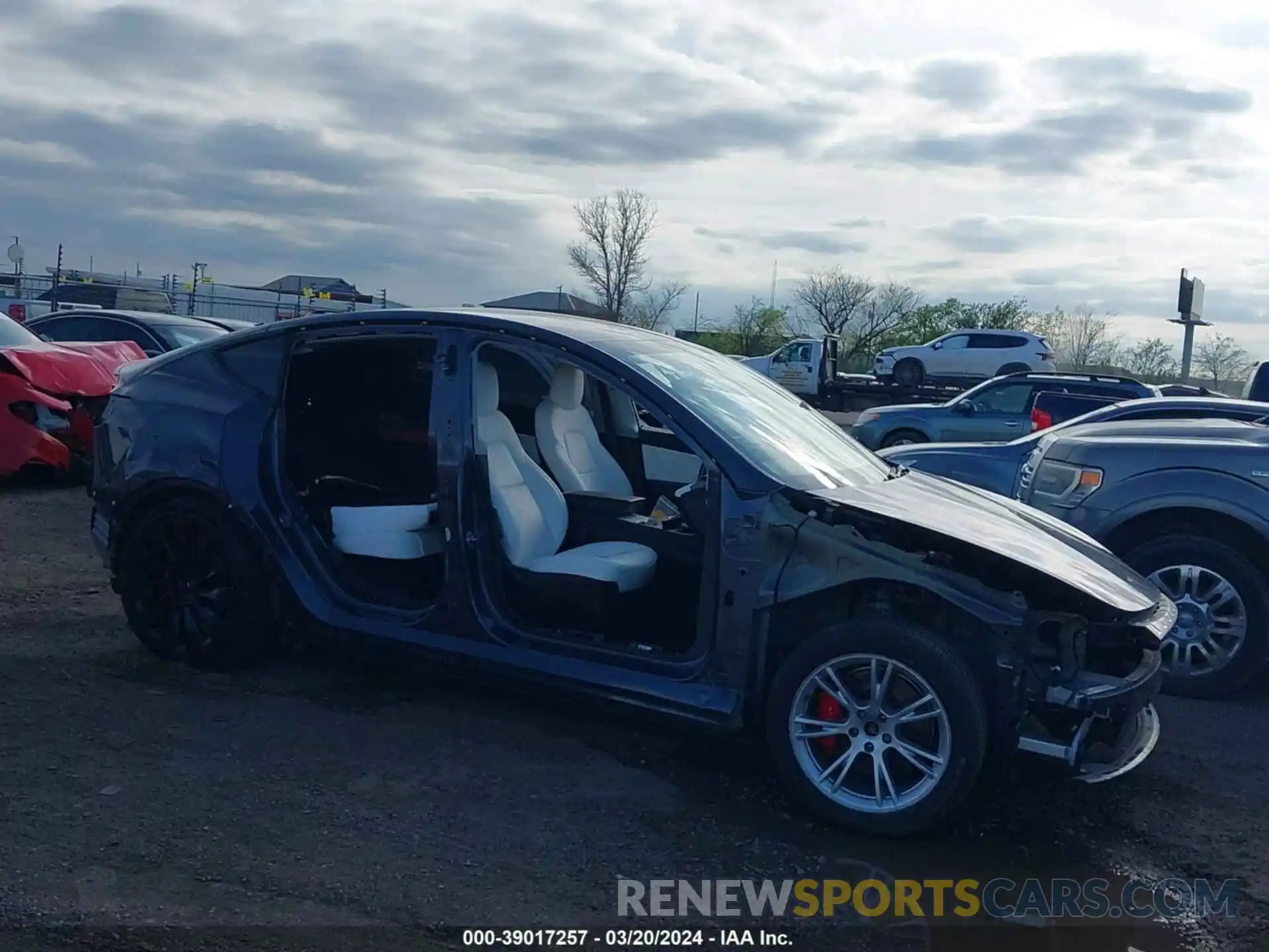 12 Photograph of a damaged car 5YJYGDEFXMF081437 TESLA MODEL Y 2021