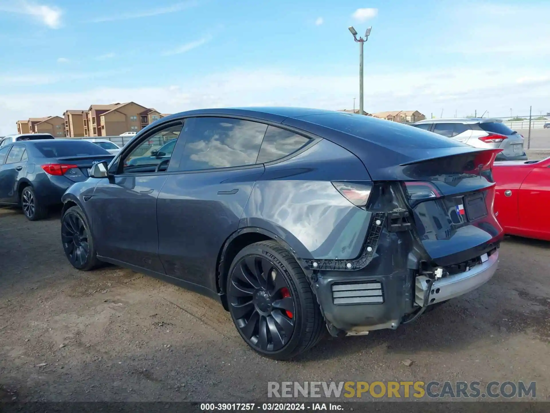 13 Photograph of a damaged car 5YJYGDEFXMF081437 TESLA MODEL Y 2021