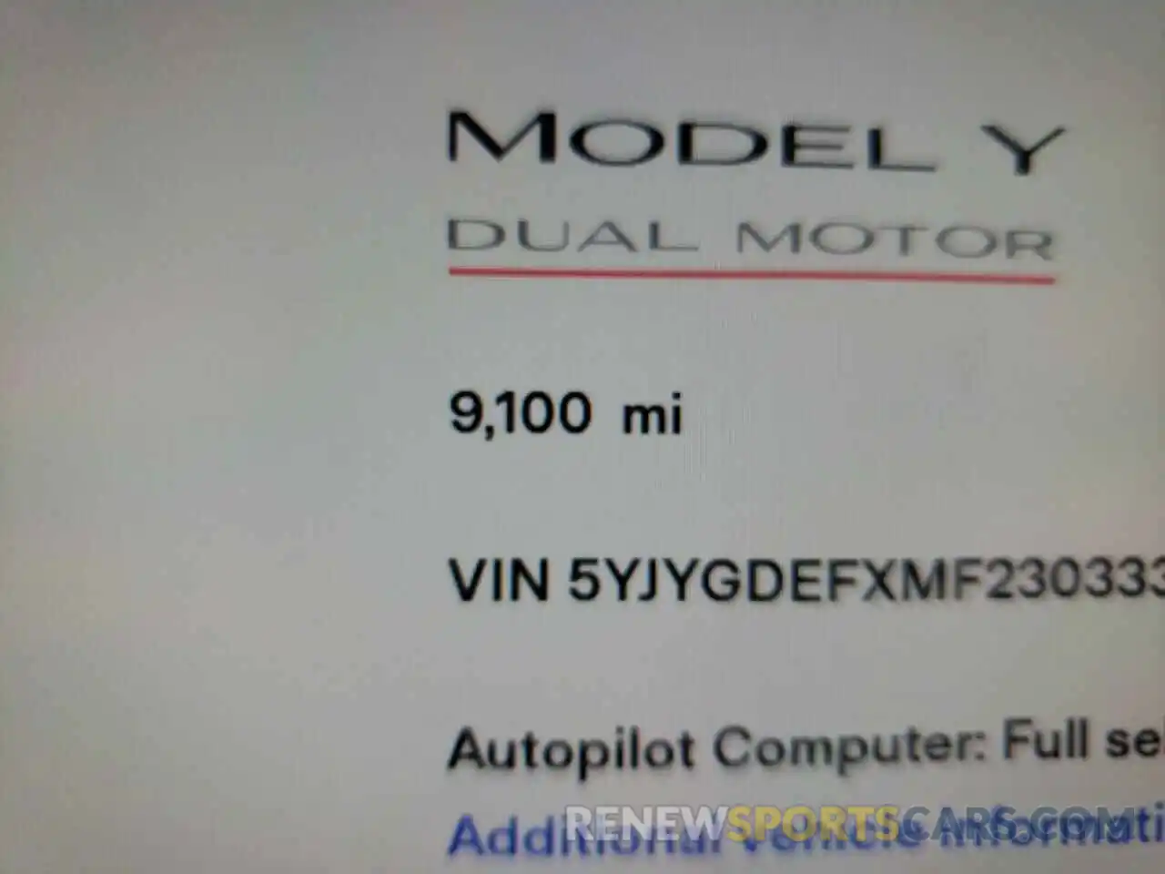 8 Фотография поврежденного автомобиля 5YJYGDEFXMF230333 TESLA MODEL Y 2021