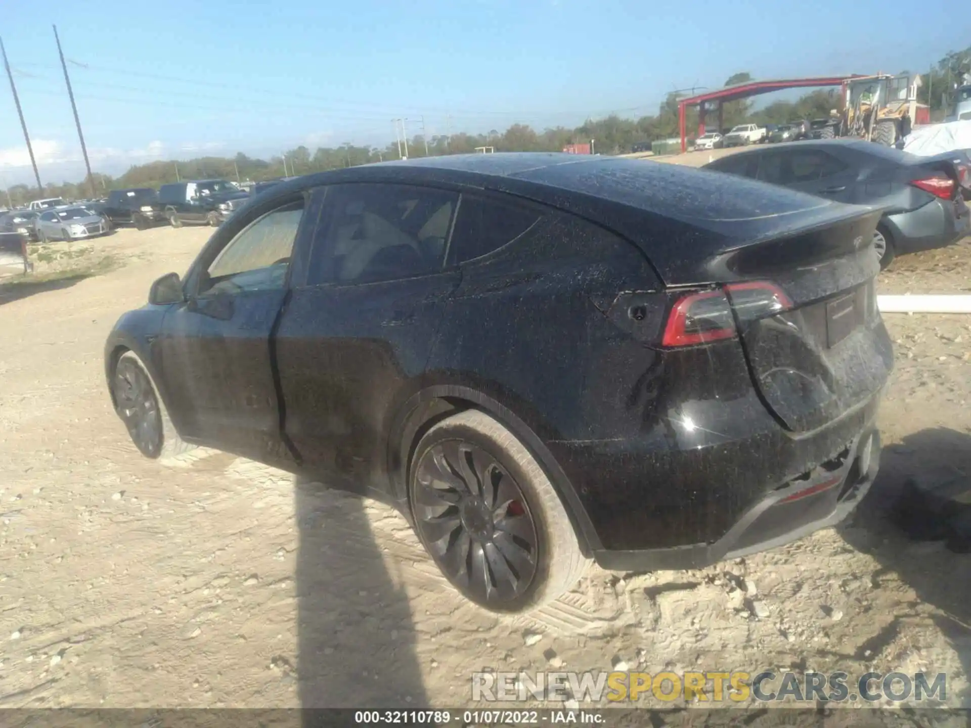 3 Фотография поврежденного автомобиля 5YJYGDEFXMF239792 TESLA MODEL Y 2021