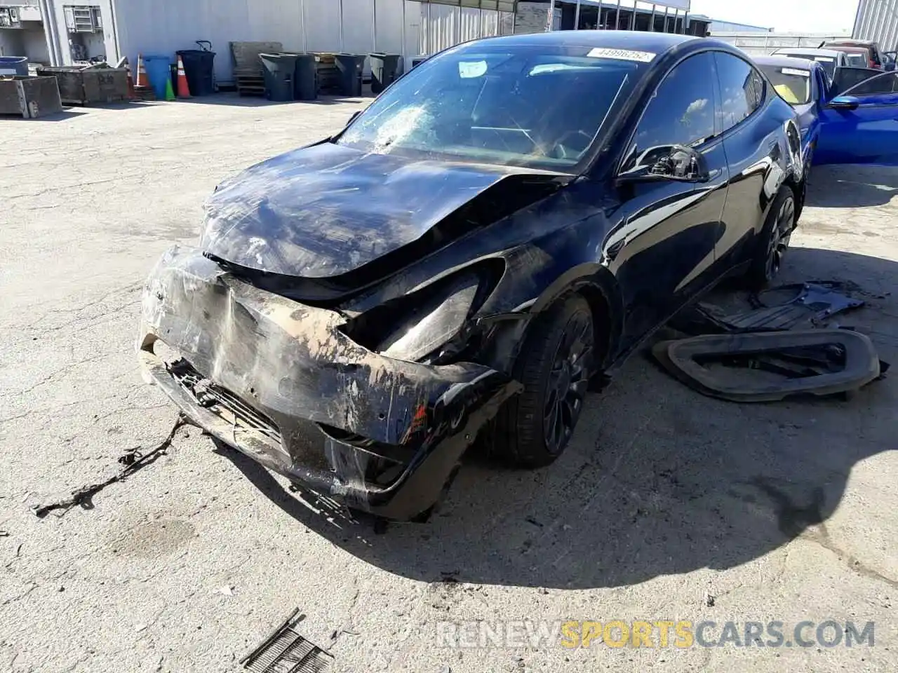 2 Photograph of a damaged car 5YJYGDEFXMF247813 TESLA MODEL Y 2021