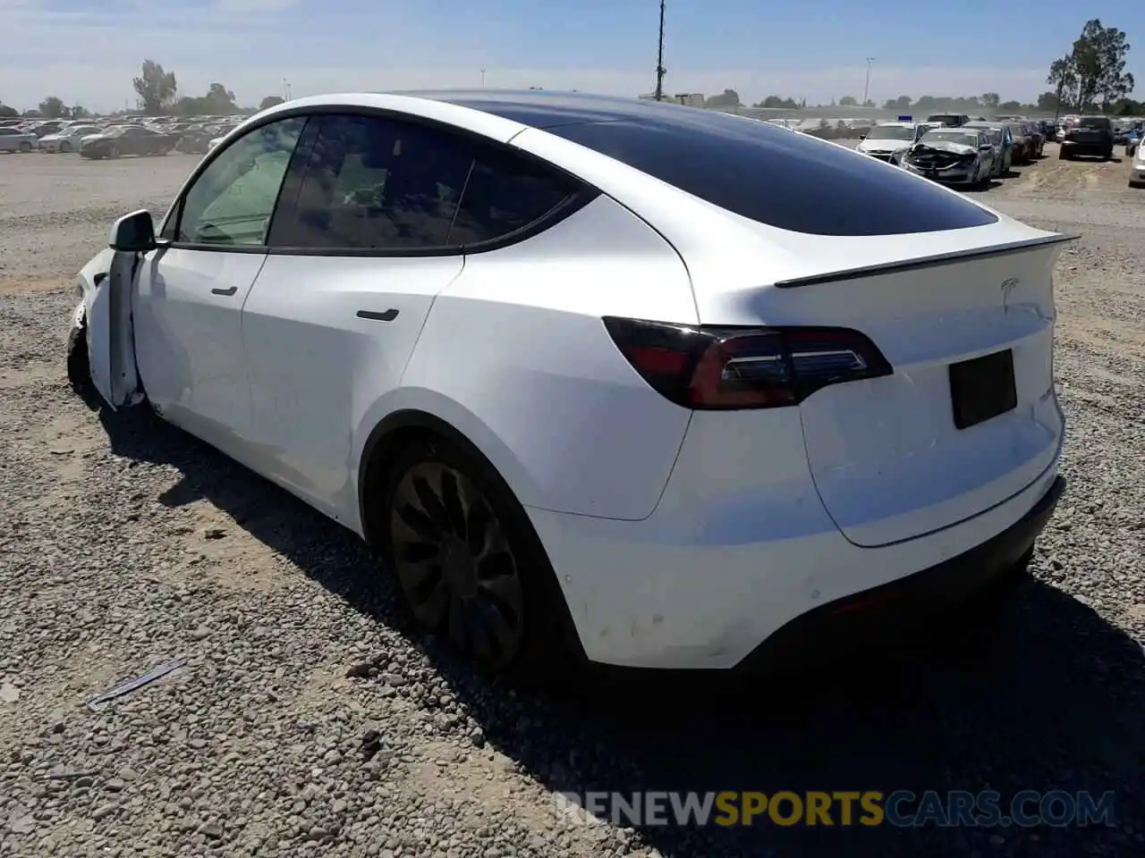 3 Photograph of a damaged car 5YJYGDEFXMF258309 TESLA MODEL Y 2021