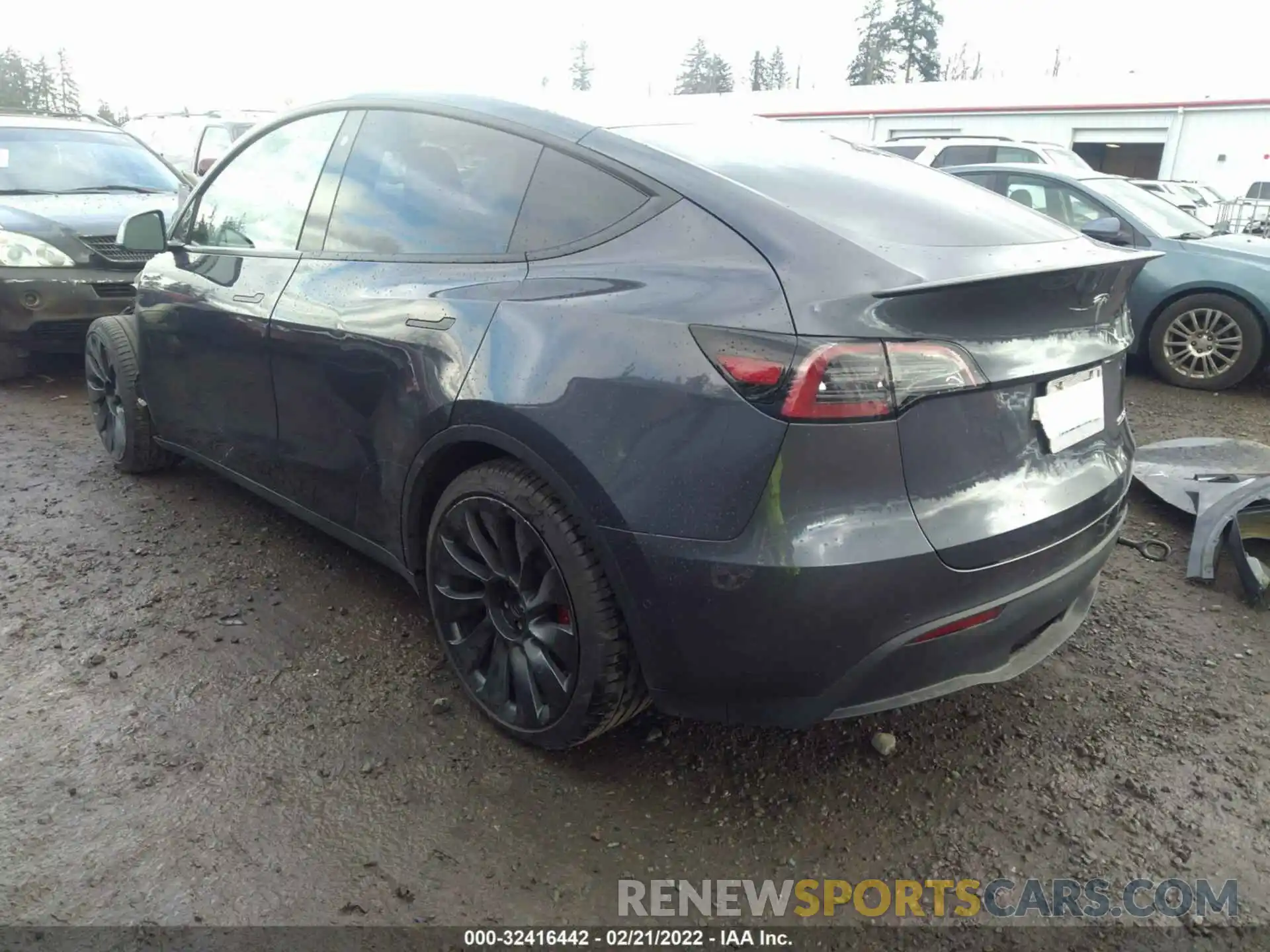 3 Фотография поврежденного автомобиля 5YJYGDEFXMF274333 TESLA MODEL Y 2021