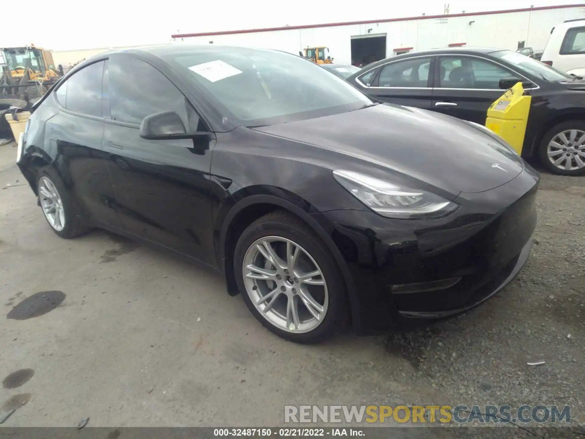 1 Photograph of a damaged car 7SAYGAEE0NF346604 TESLA MODEL Y 2022