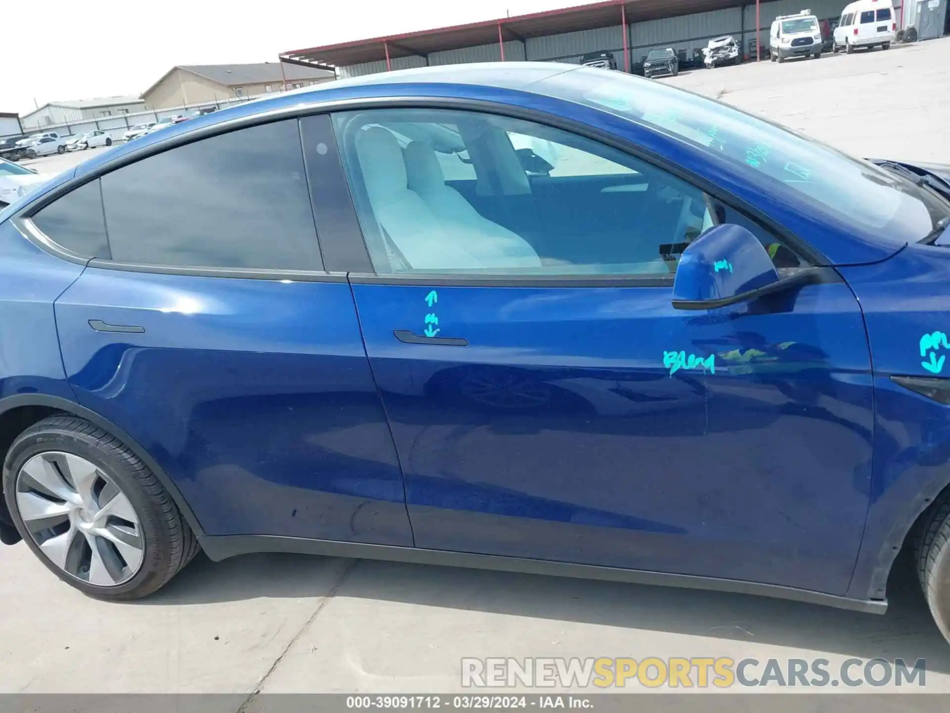 14 Photograph of a damaged car 7SAYGAEE0NF570780 TESLA MODEL Y 2022