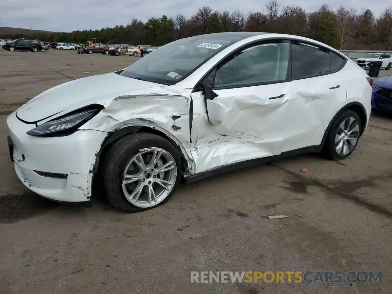 1 Photograph of a damaged car 7SAYGAEE1NF377926 TESLA MODEL Y 2022