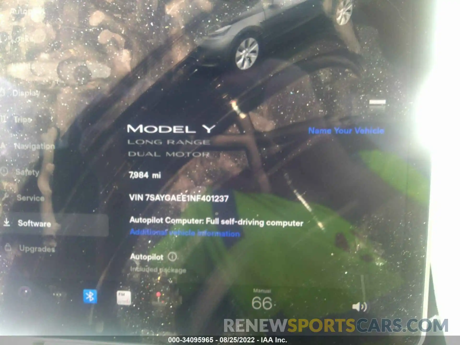 7 Photograph of a damaged car 7SAYGAEE1NF401237 TESLA MODEL Y 2022