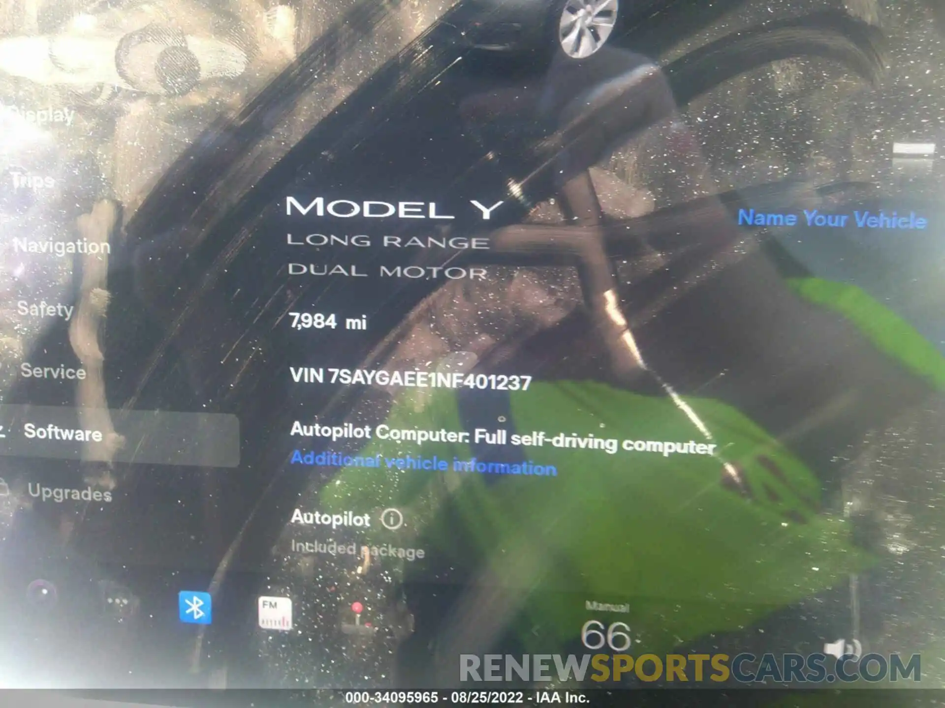 9 Photograph of a damaged car 7SAYGAEE1NF401237 TESLA MODEL Y 2022