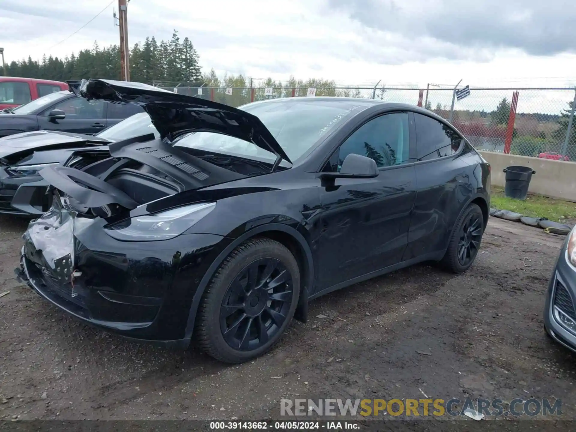 2 Фотография поврежденного автомобиля 7SAYGAEE1NF533849 TESLA MODEL Y 2022