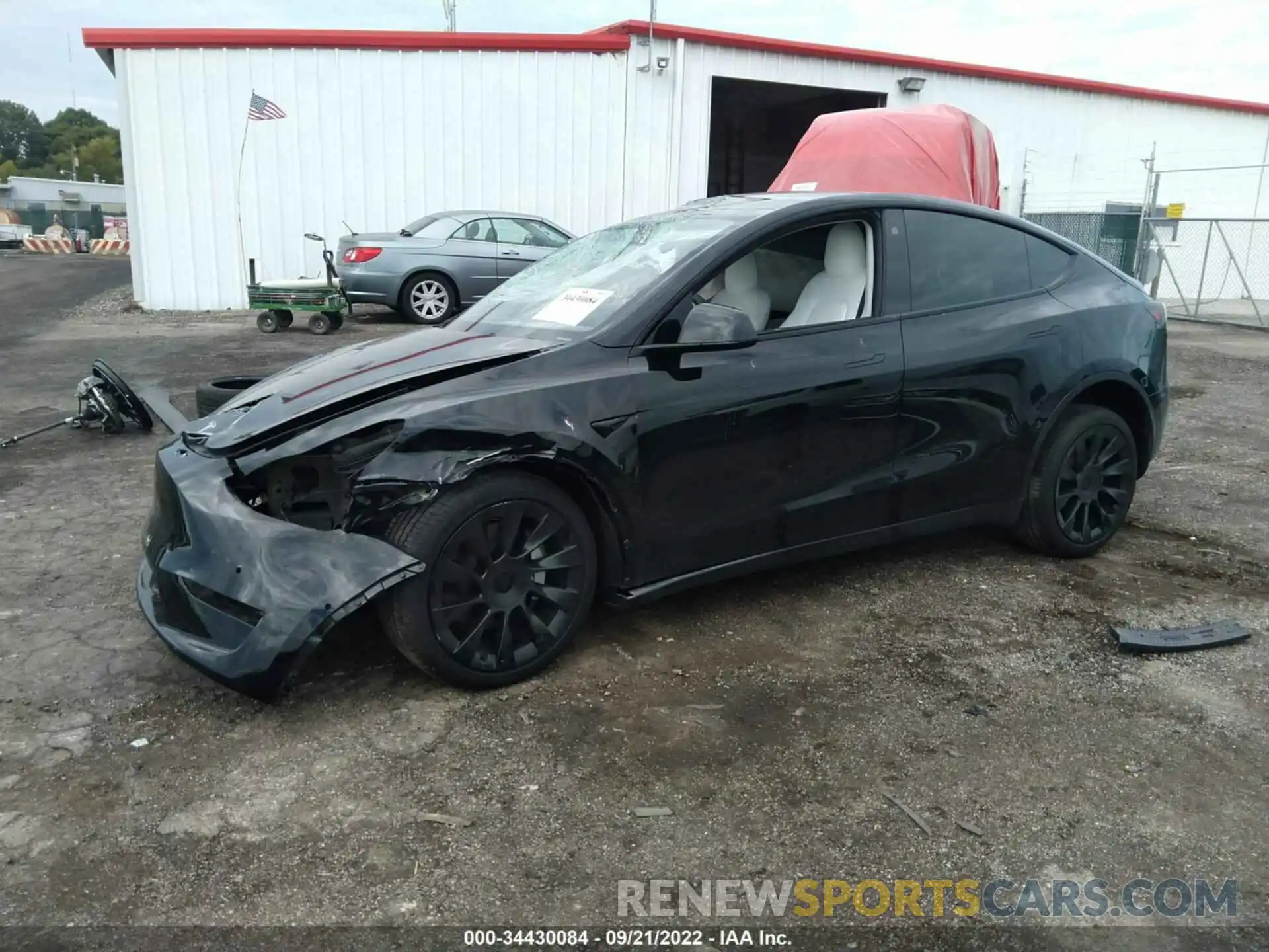 2 Photograph of a damaged car 7SAYGAEE3NF429024 TESLA MODEL Y 2022