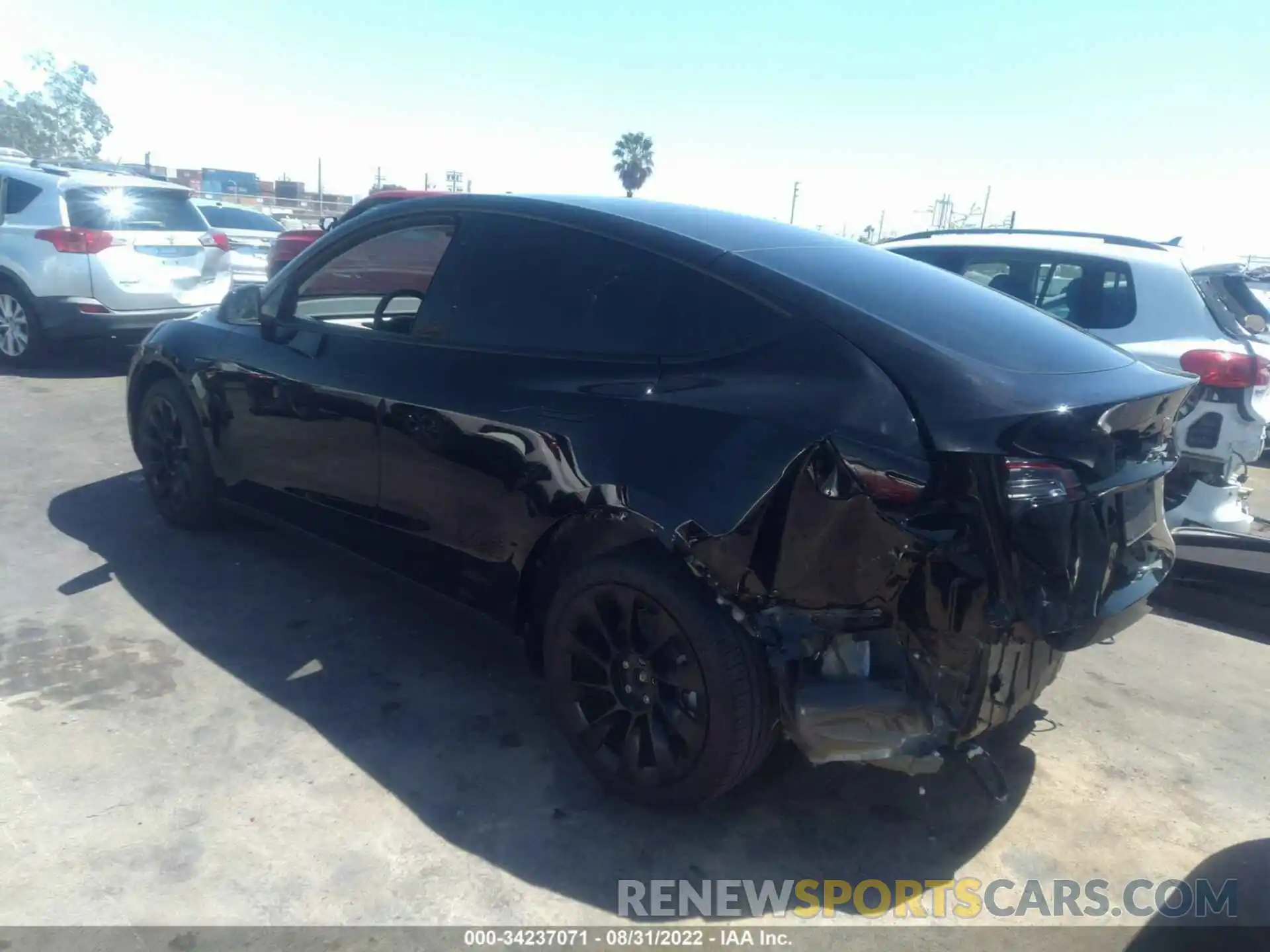 3 Photograph of a damaged car 7SAYGAEE4NF384563 TESLA MODEL Y 2022