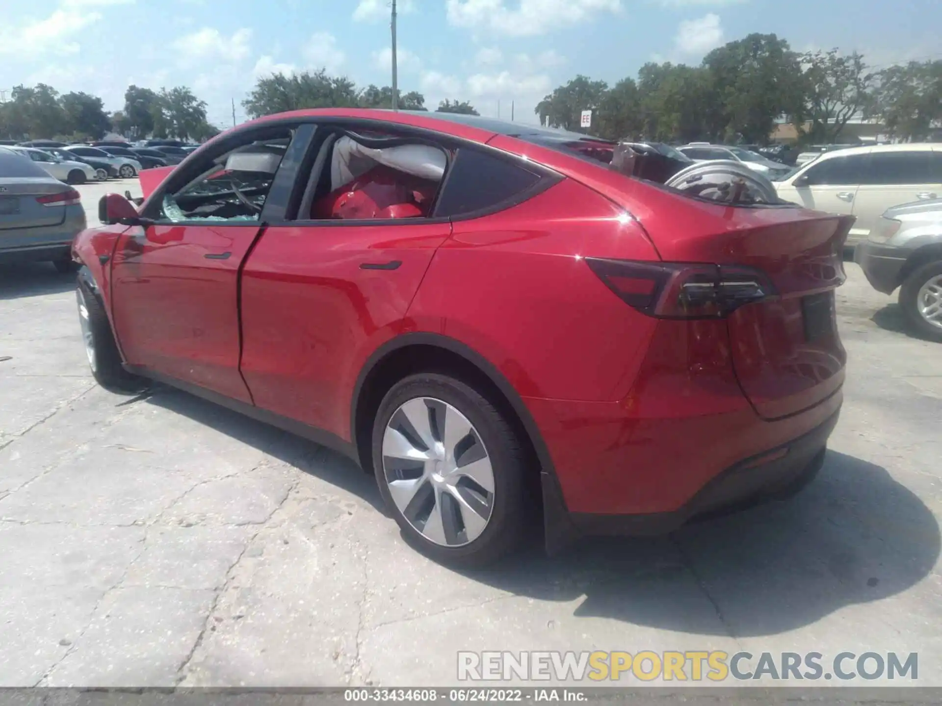 3 Photograph of a damaged car 7SAYGAEE4NF393604 TESLA MODEL Y 2022