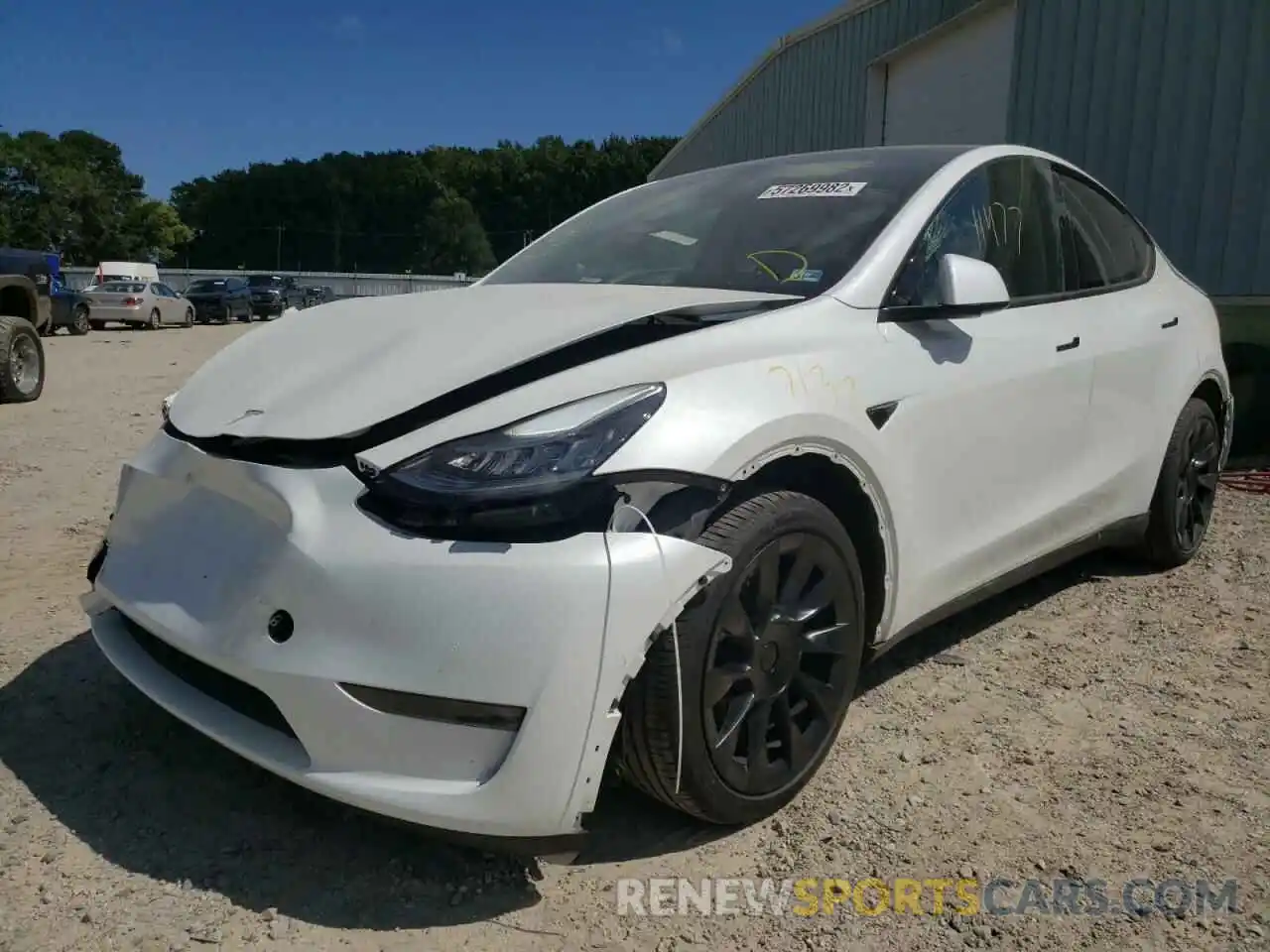 2 Фотография поврежденного автомобиля 7SAYGAEE4NF400227 TESLA MODEL Y 2022