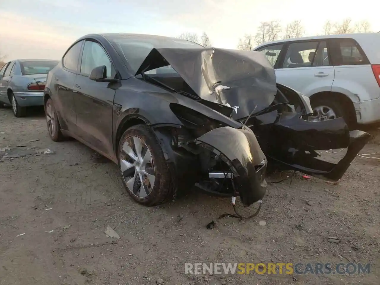 1 Photograph of a damaged car 7SAYGAEE5NF308737 TESLA MODEL Y 2022