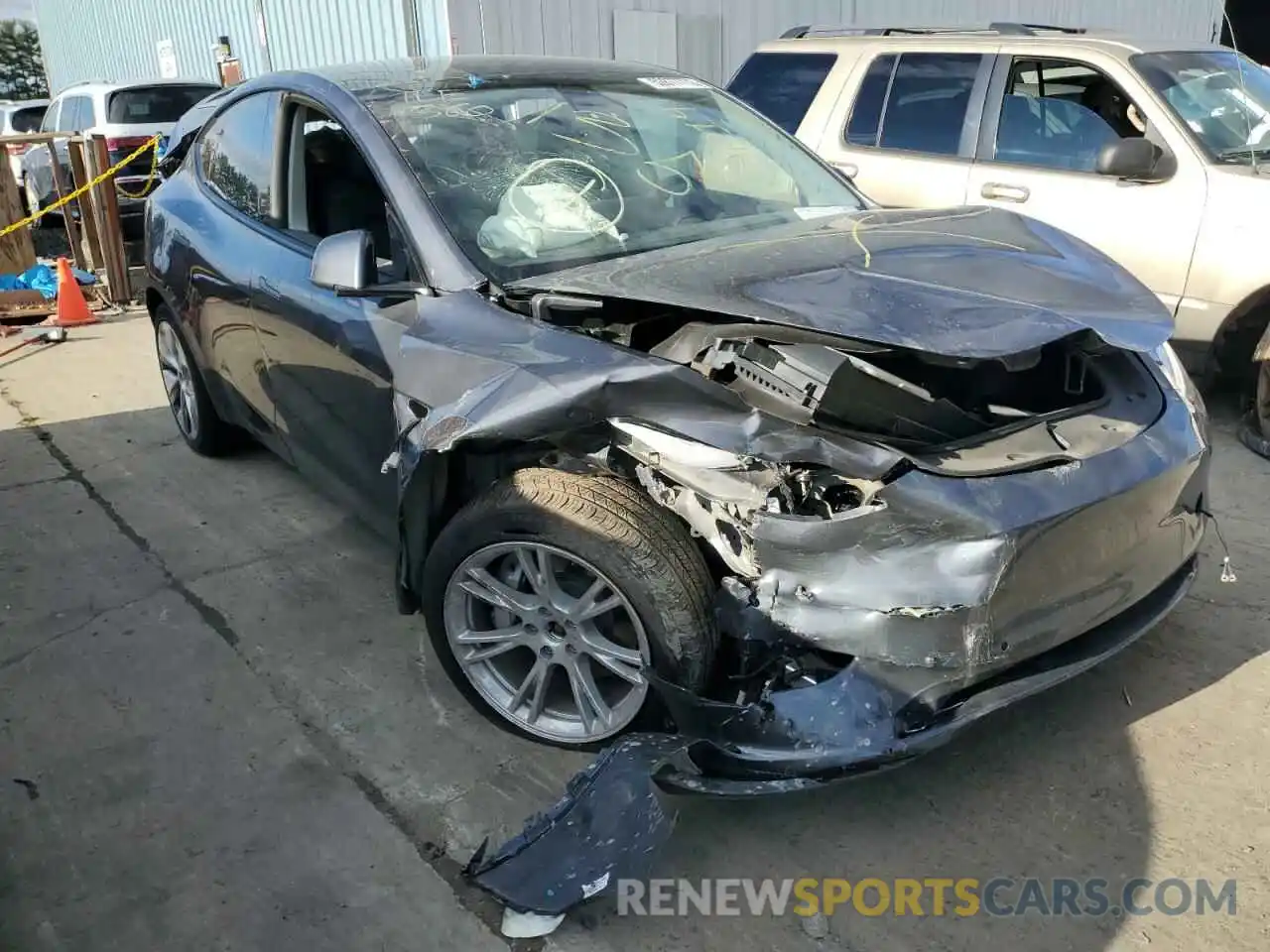 1 Photograph of a damaged car 7SAYGAEE6NF325014 TESLA MODEL Y 2022