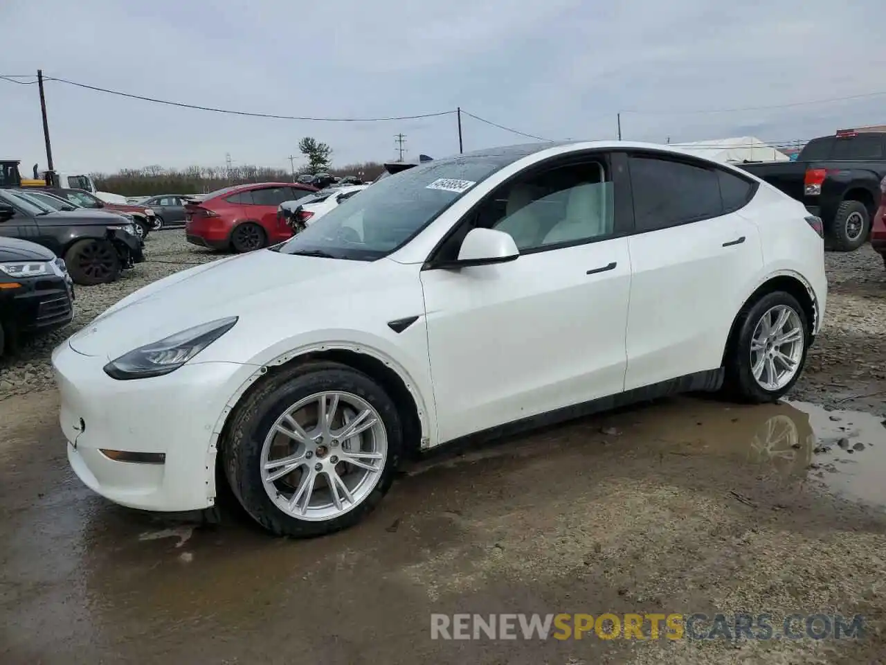 1 Фотография поврежденного автомобиля 7SAYGAEE6NF401735 TESLA MODEL Y 2022