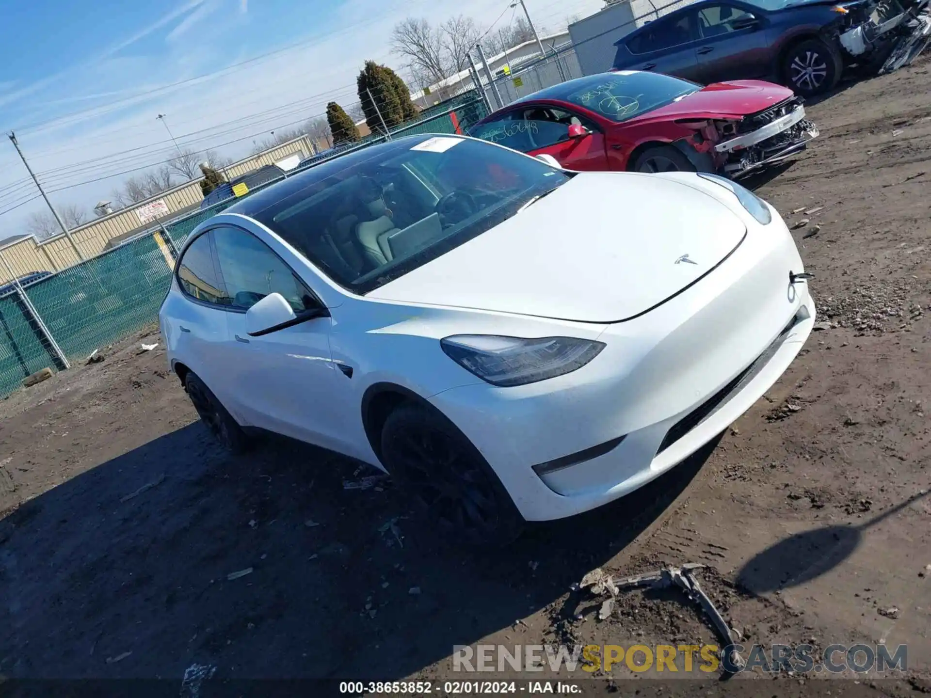 1 Photograph of a damaged car 7SAYGAEE6NF508073 TESLA MODEL Y 2022