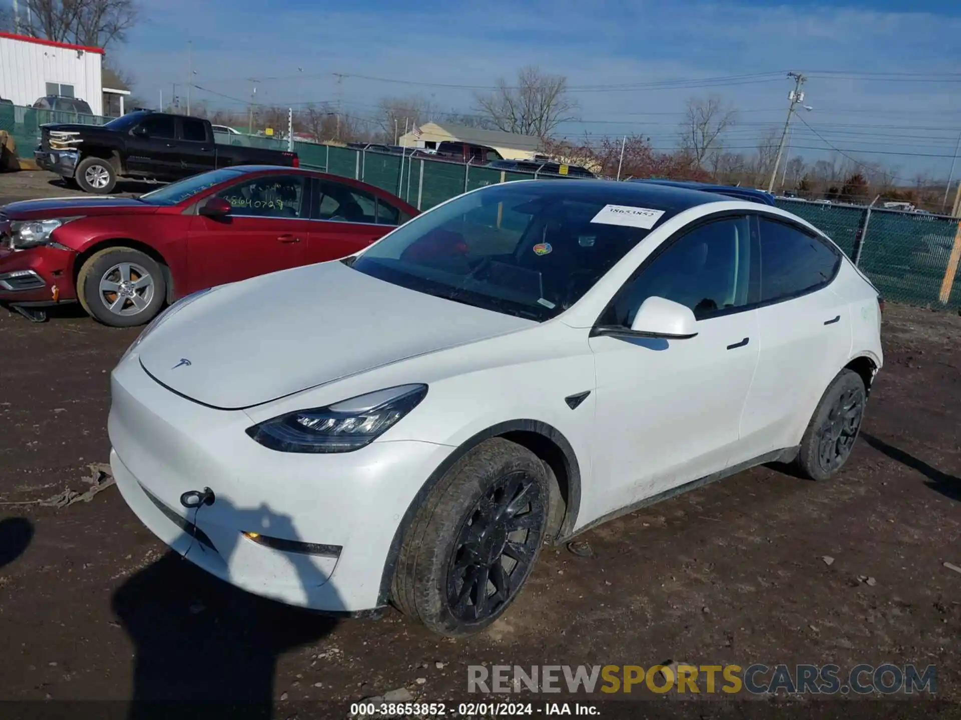 2 Photograph of a damaged car 7SAYGAEE6NF508073 TESLA MODEL Y 2022