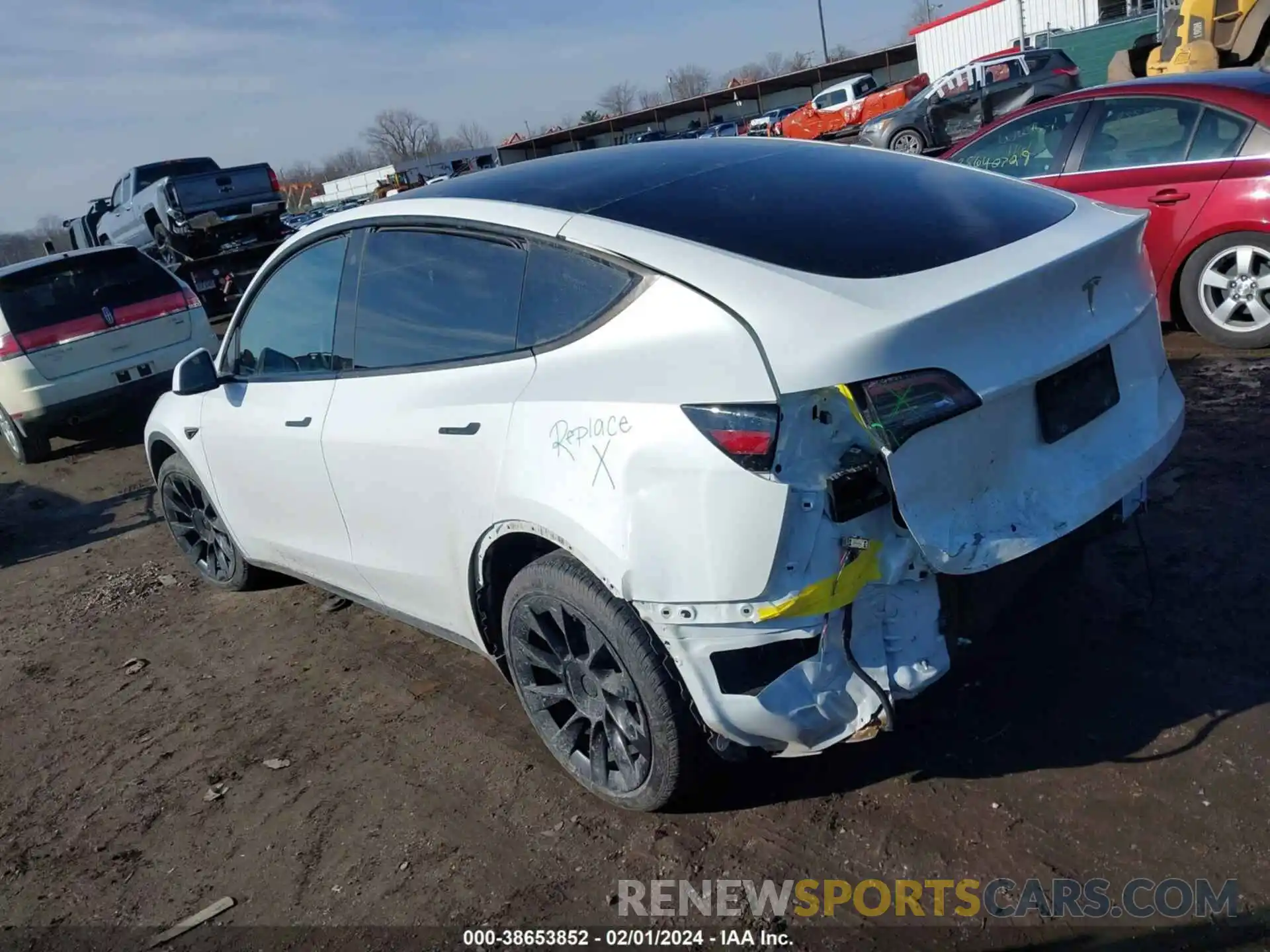 3 Photograph of a damaged car 7SAYGAEE6NF508073 TESLA MODEL Y 2022