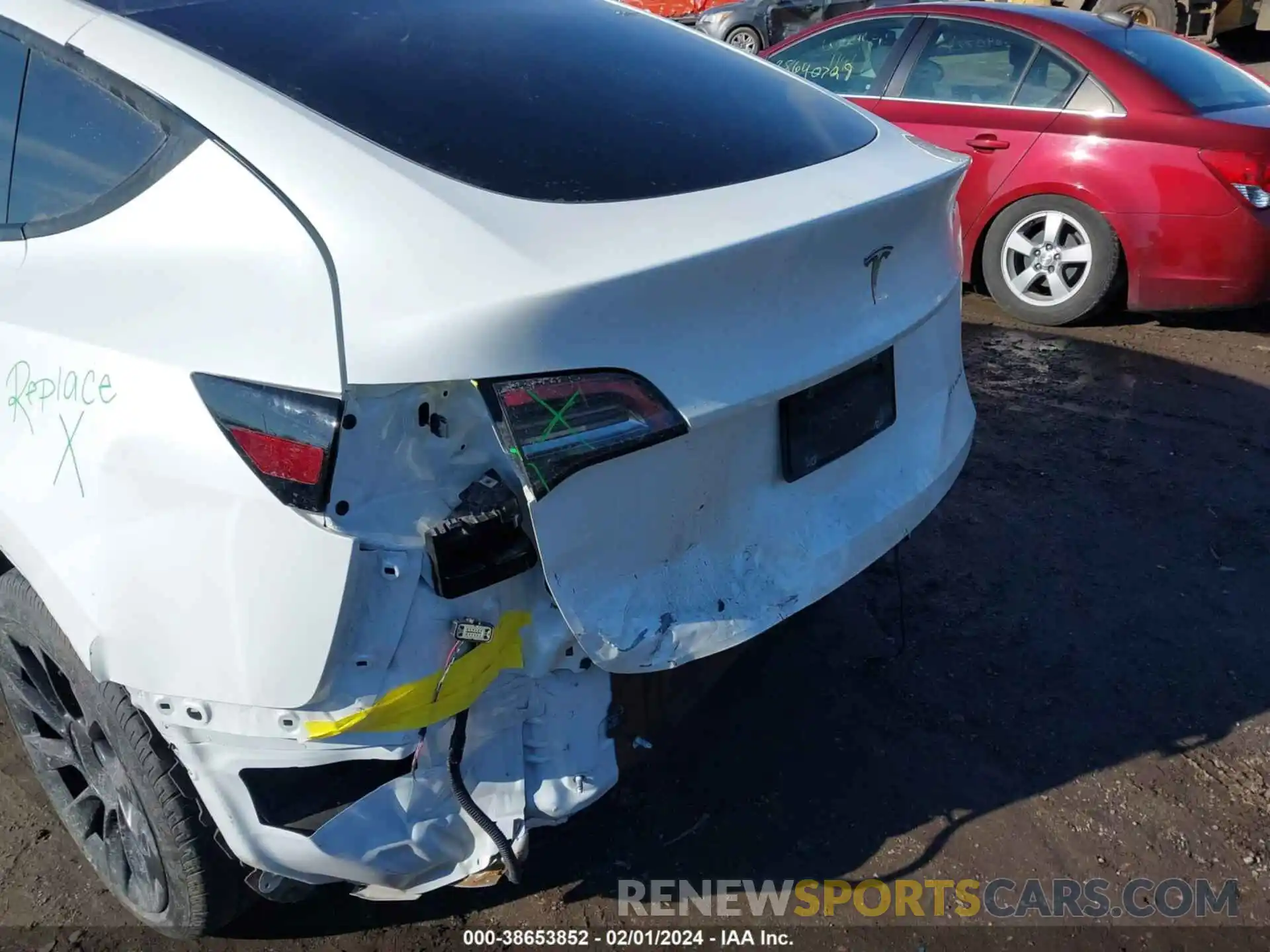 6 Photograph of a damaged car 7SAYGAEE6NF508073 TESLA MODEL Y 2022