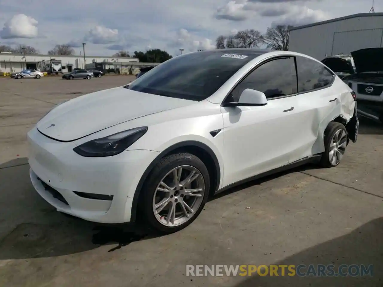 1 Фотография поврежденного автомобиля 7SAYGAEE6NF551988 TESLA MODEL Y 2022