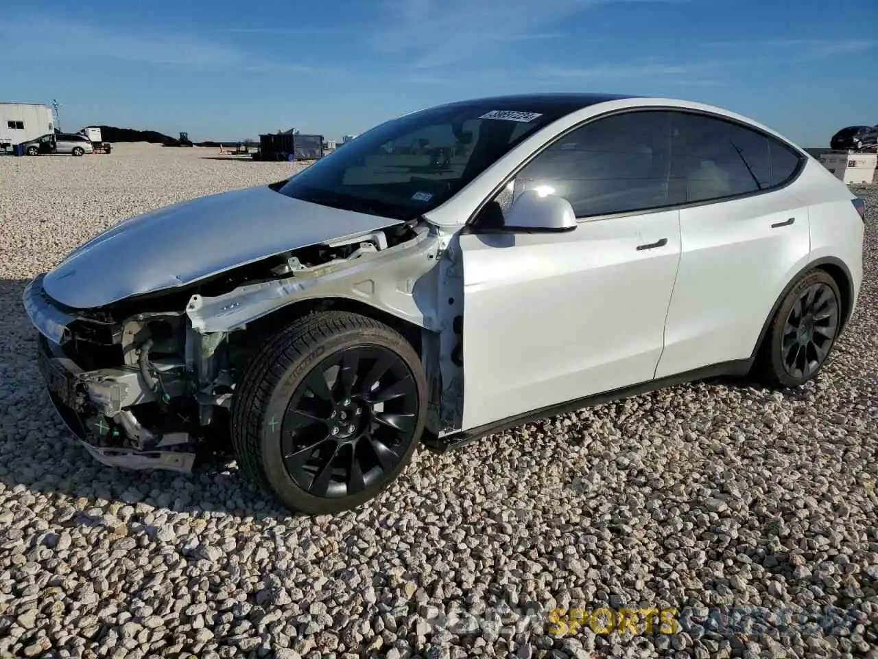 1 Photograph of a damaged car 7SAYGAEE7NF336216 TESLA MODEL Y 2022