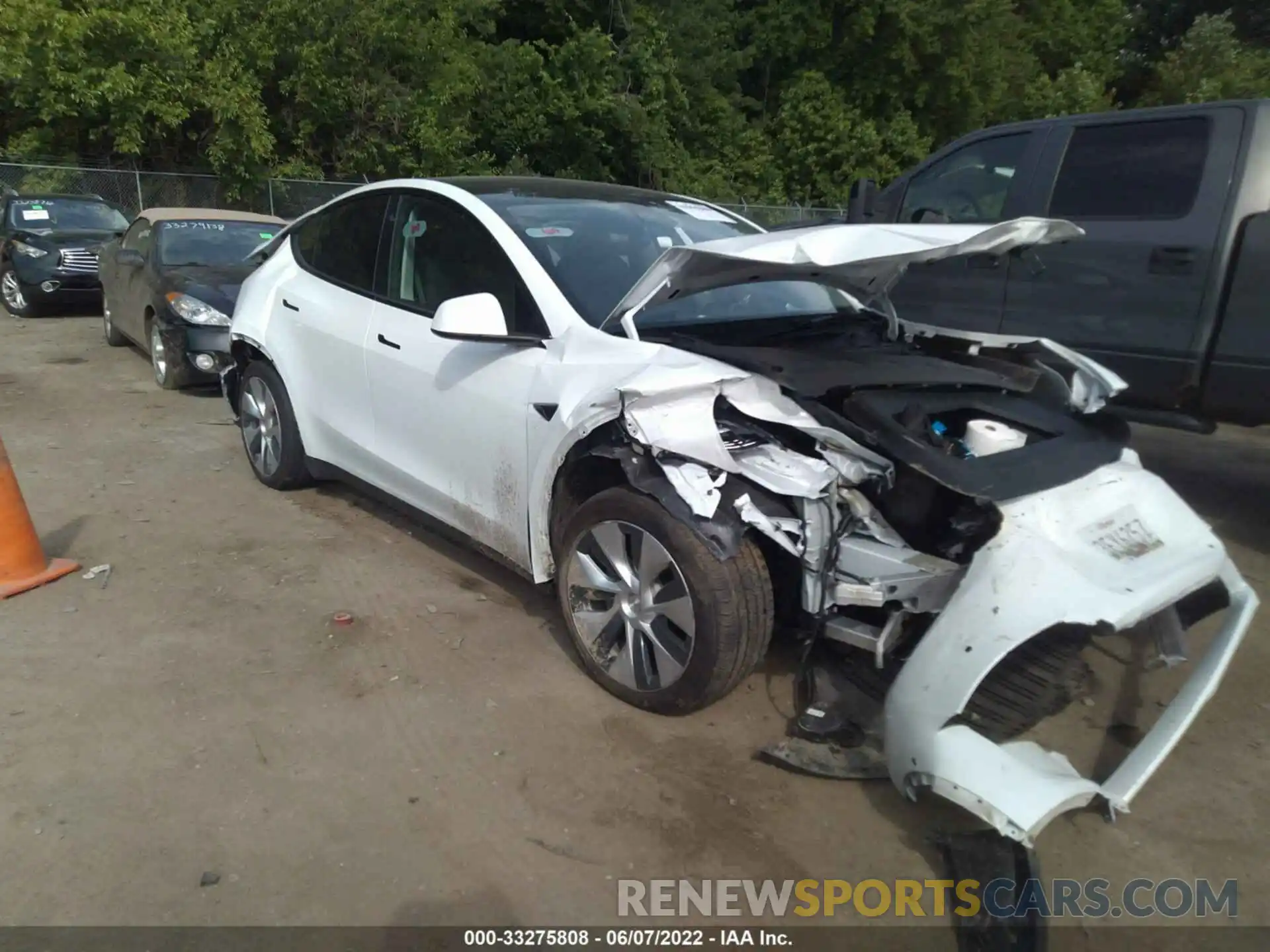 1 Photograph of a damaged car 7SAYGAEE7NF337771 TESLA MODEL Y 2022